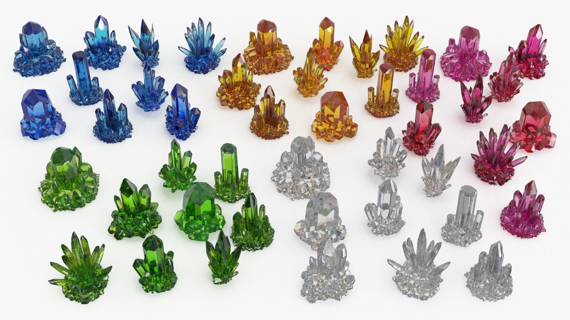 Crystal Color Big Collection 3D model_20