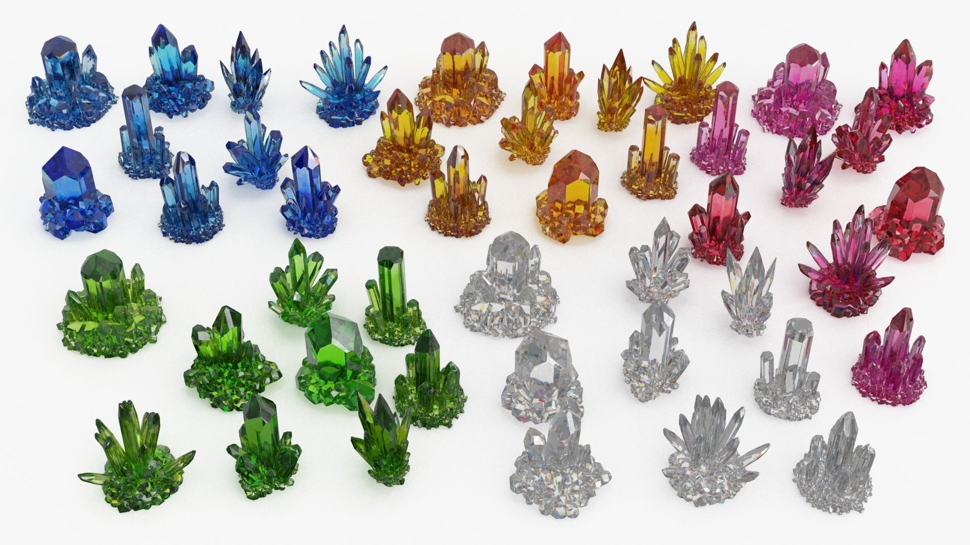 Crystal Color Big Collection 3D model_19