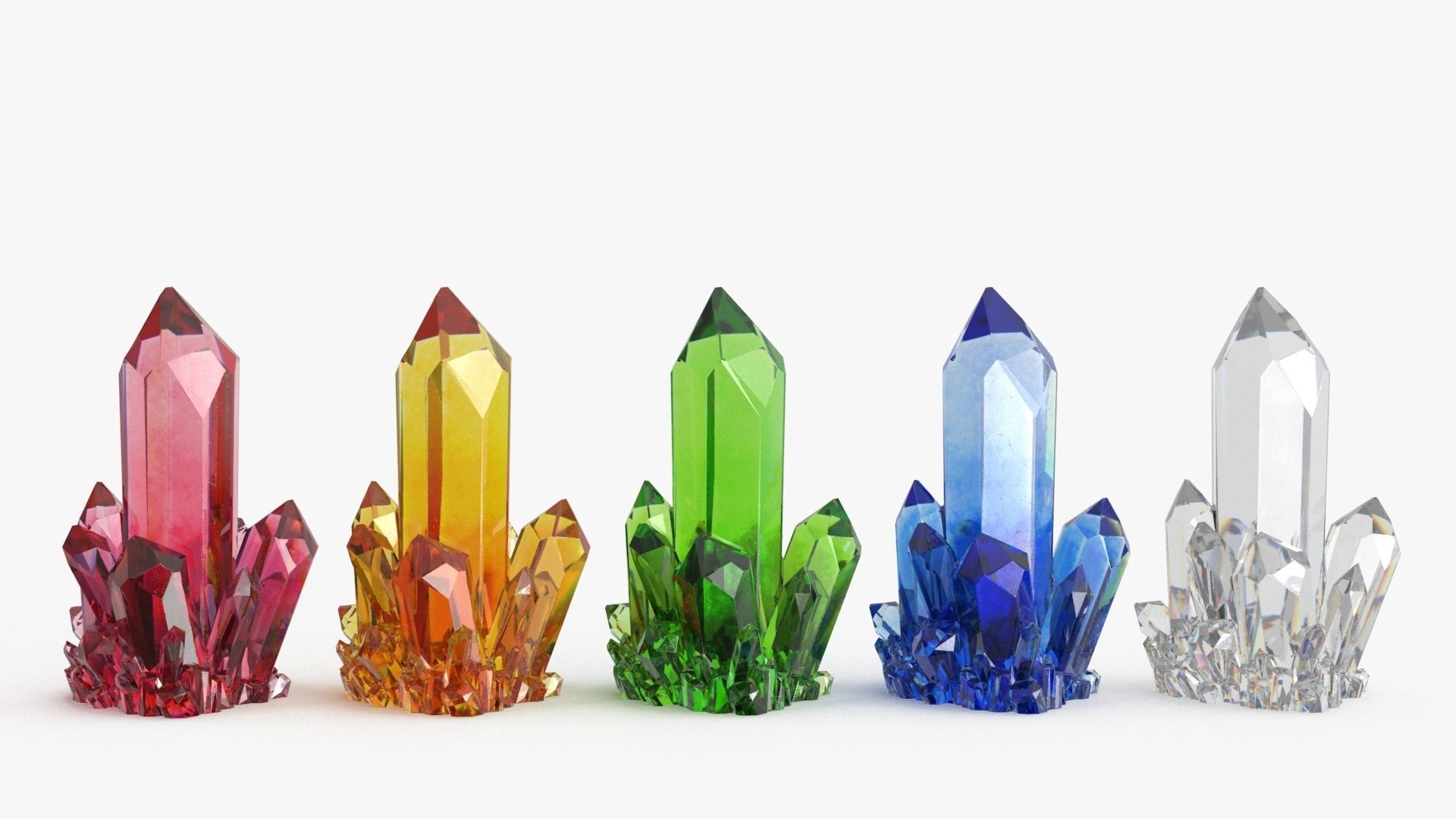 Crystal Color Big Collection 3D model_2