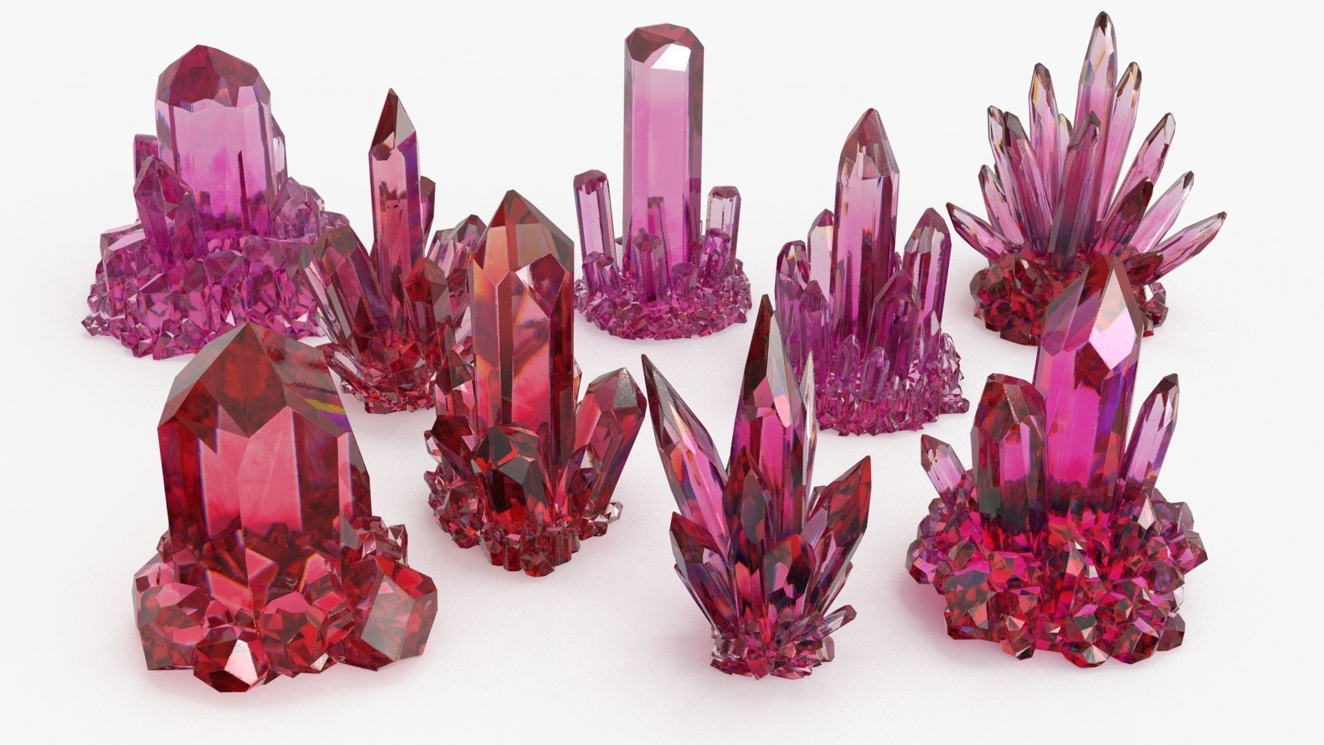Crystal Color Big Collection 3D model_10