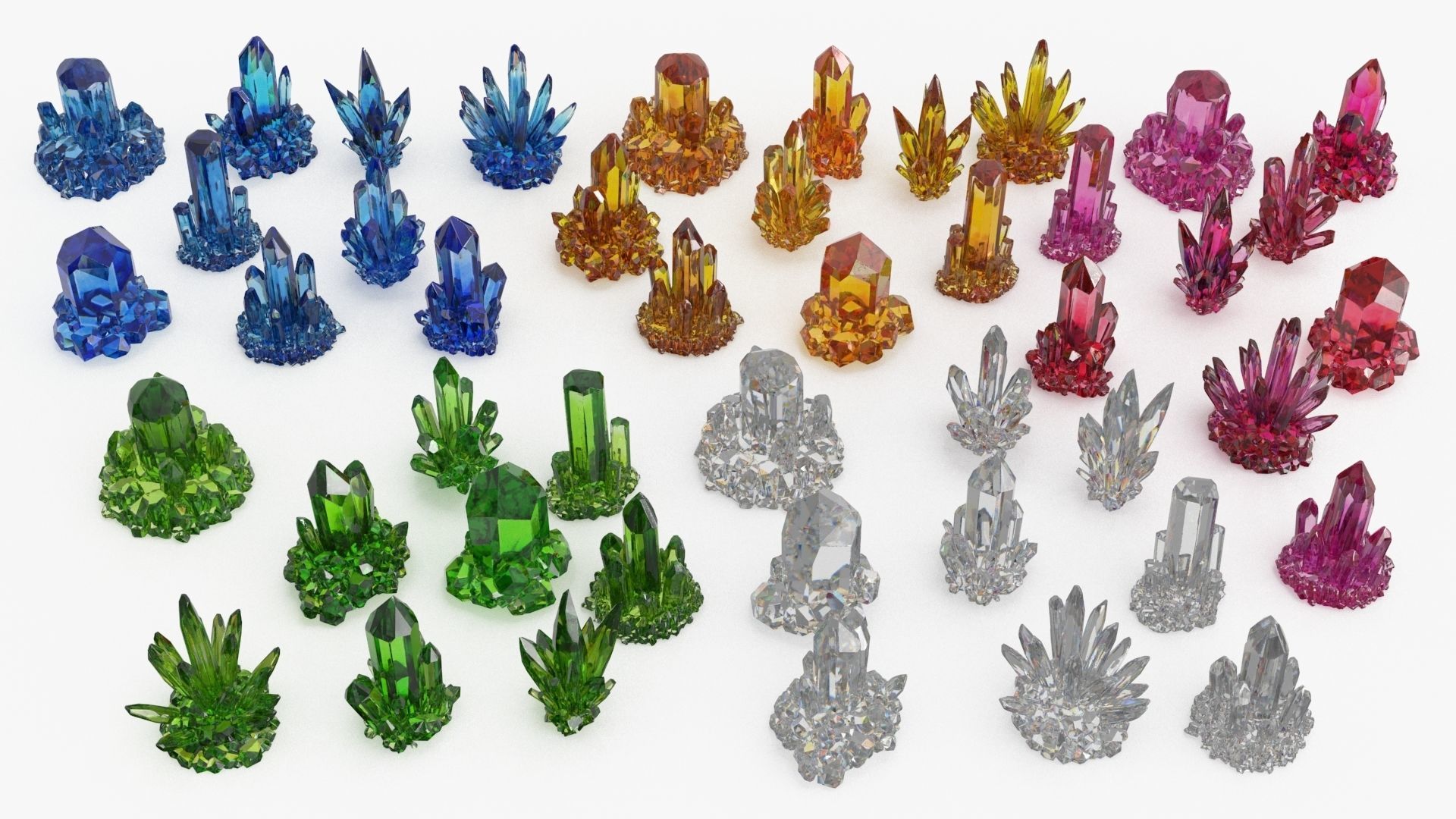 Crystal Color Big Collection 3D model_18