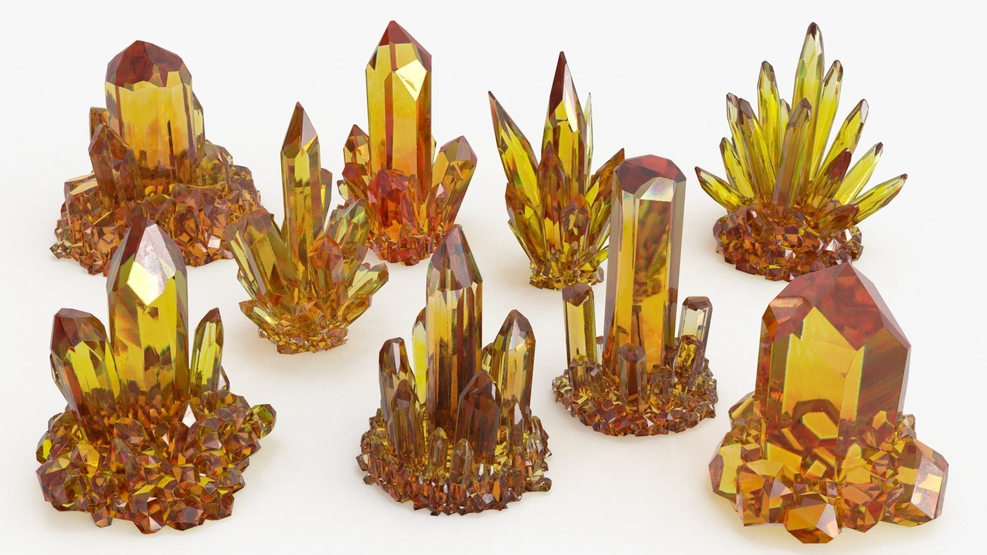 Crystal Color Big Collection 3D model_11