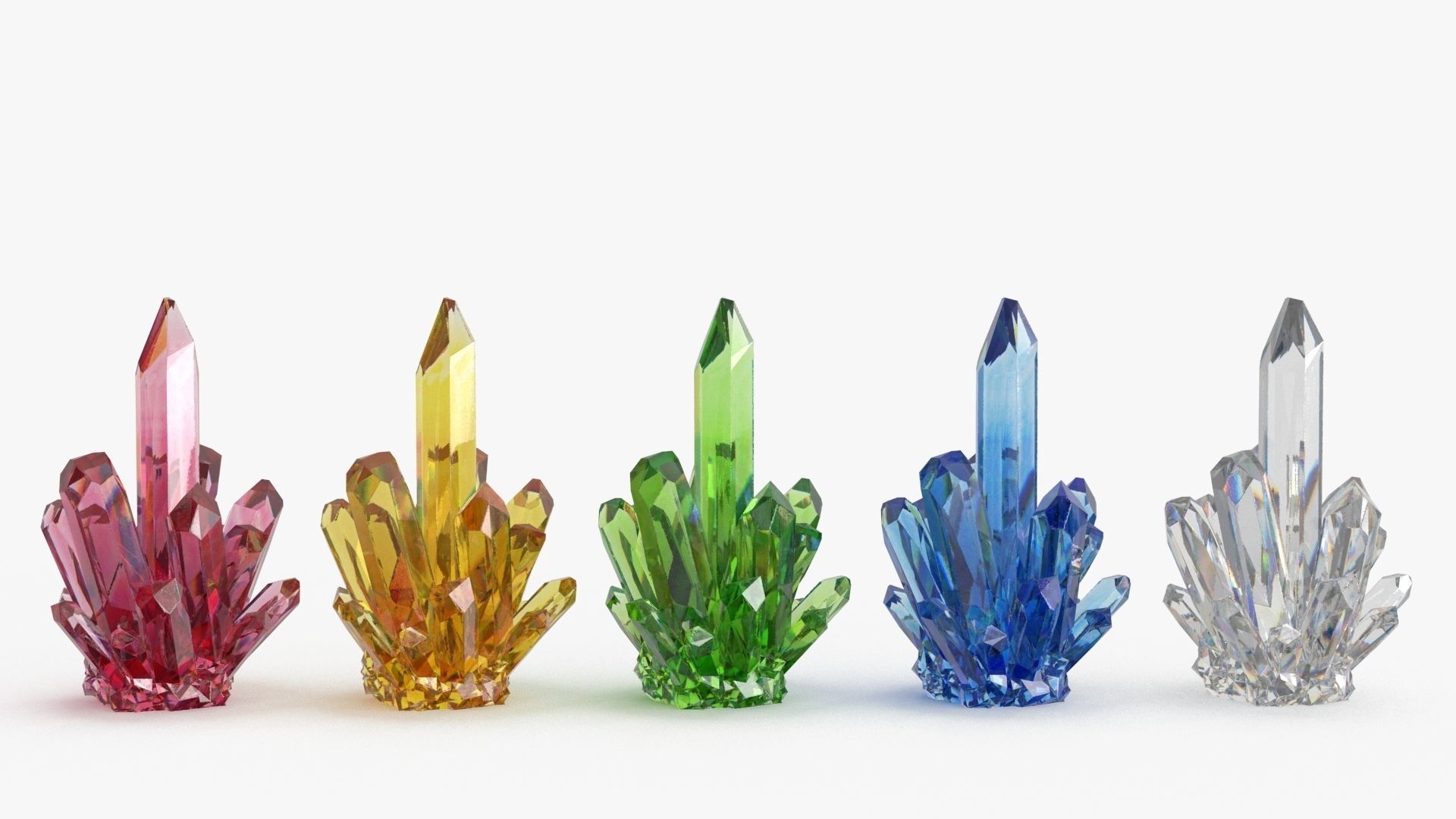 Crystal Color Big Collection 3D model_3