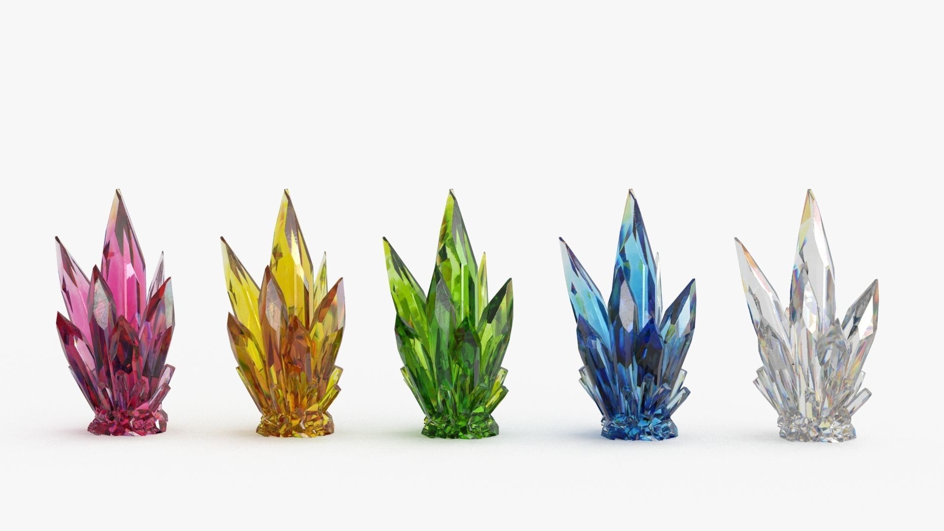 Crystal Color Big Collection 3D model_8