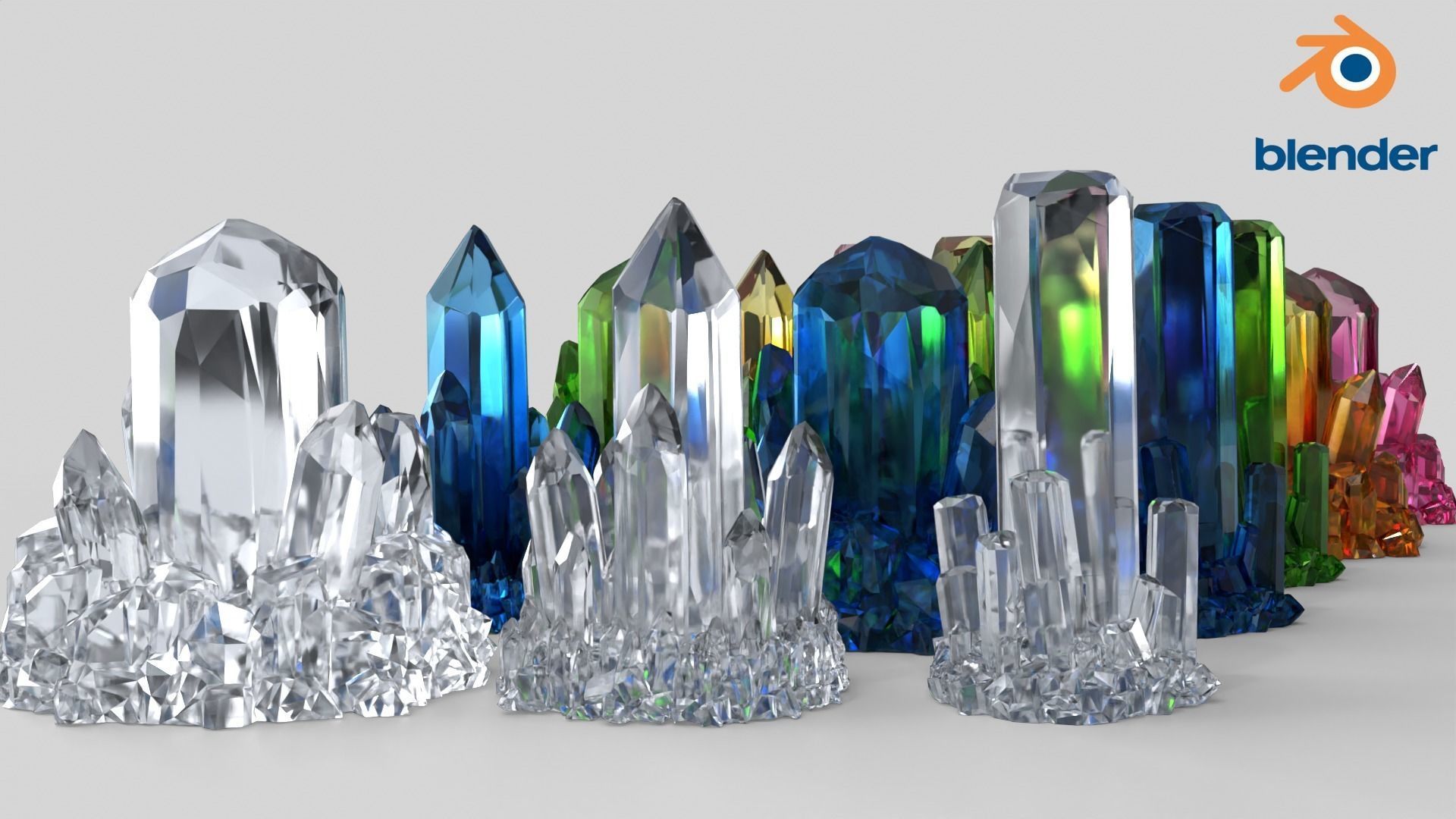 Crystal Color Big Collection 3D model_15