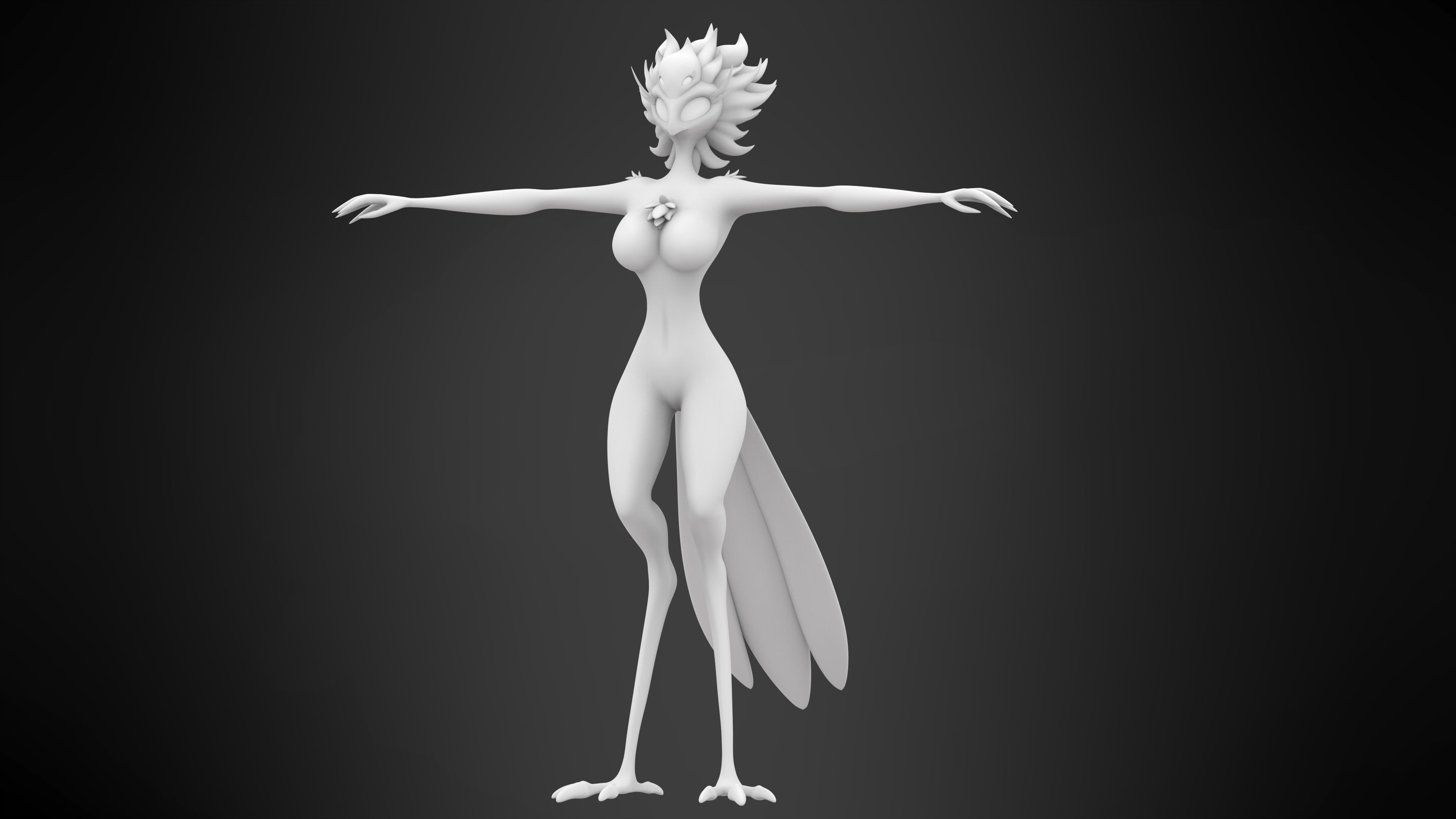 Fem Stolas 3D model_5
