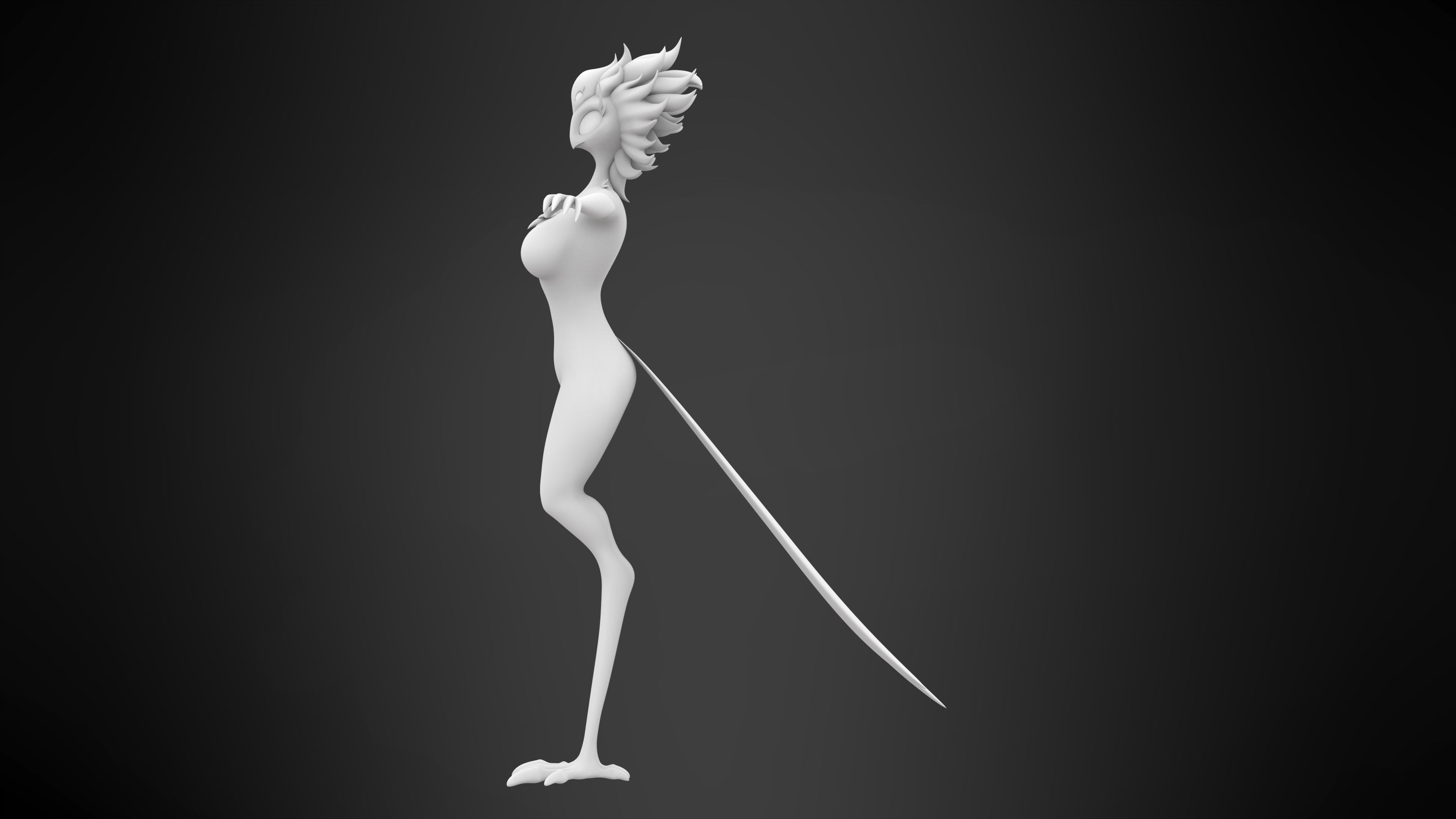 Fem Stolas 3D model_7