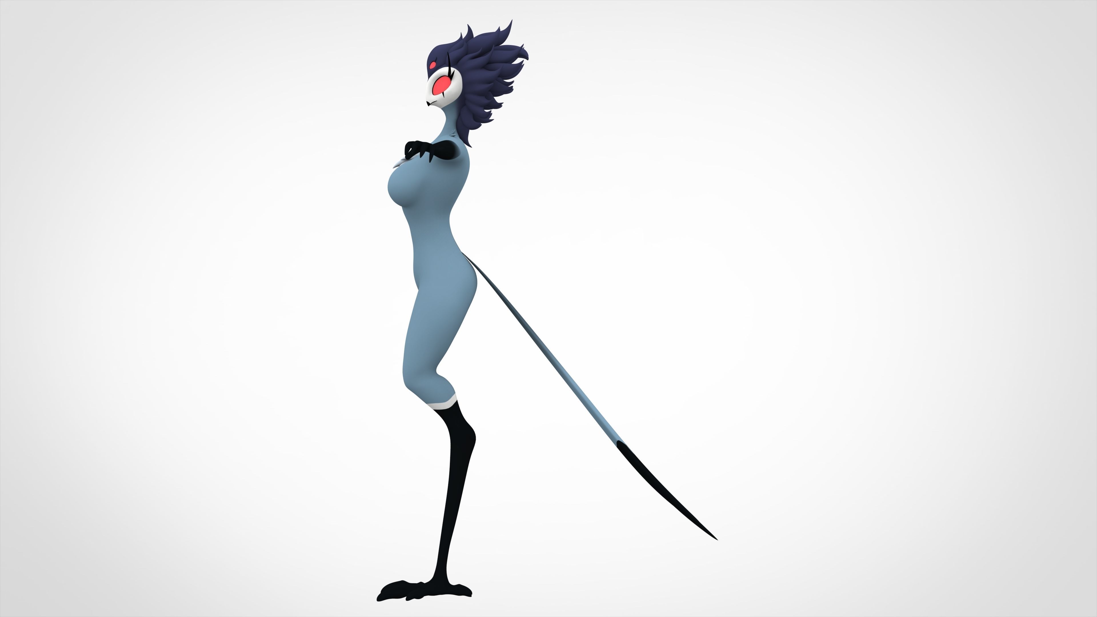 Fem Stolas 3D model_2