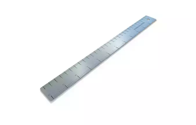 Metal Ruler 01 Low-poly 3D model