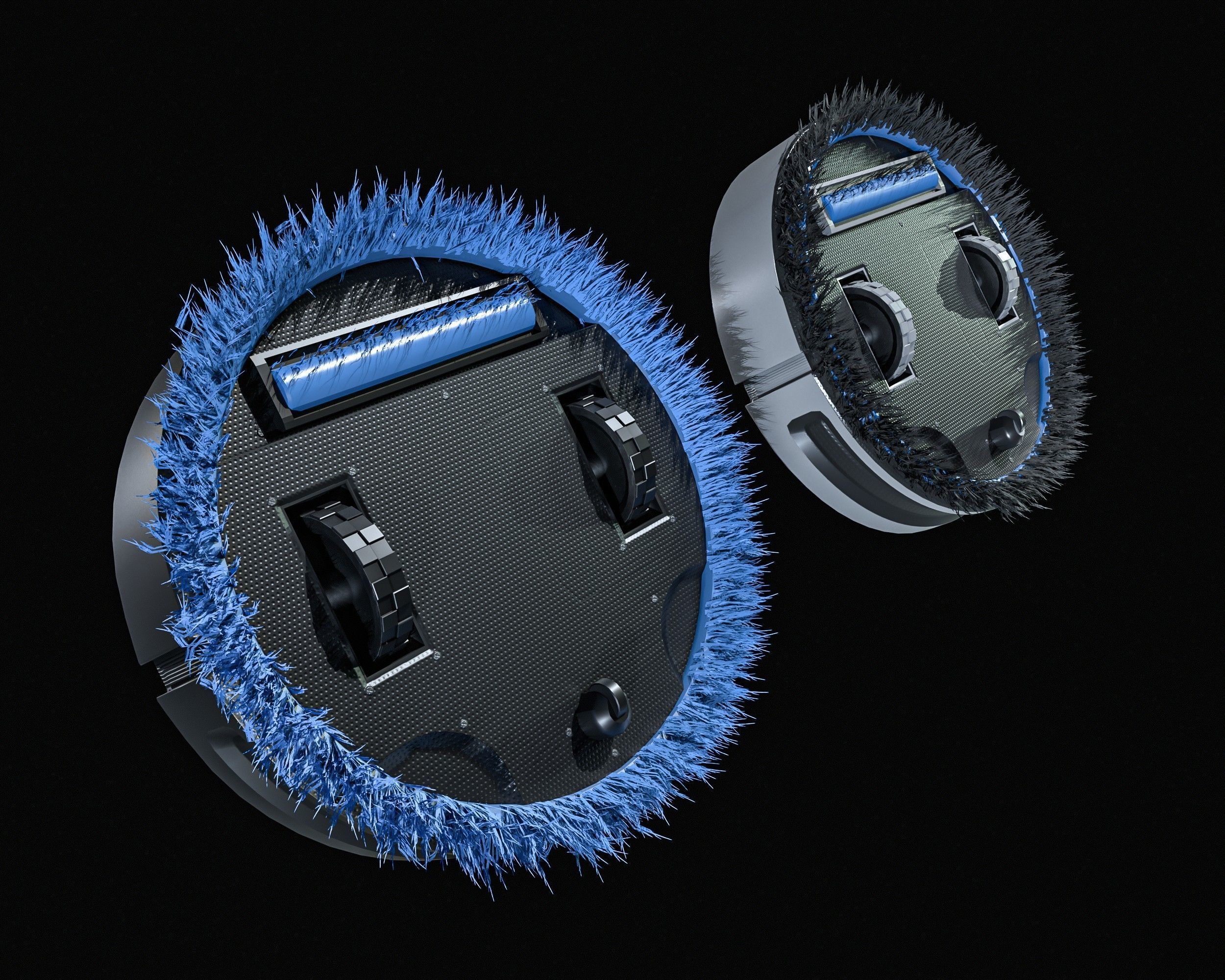 floor Cleaning Robot   Low-poly 3D model_10