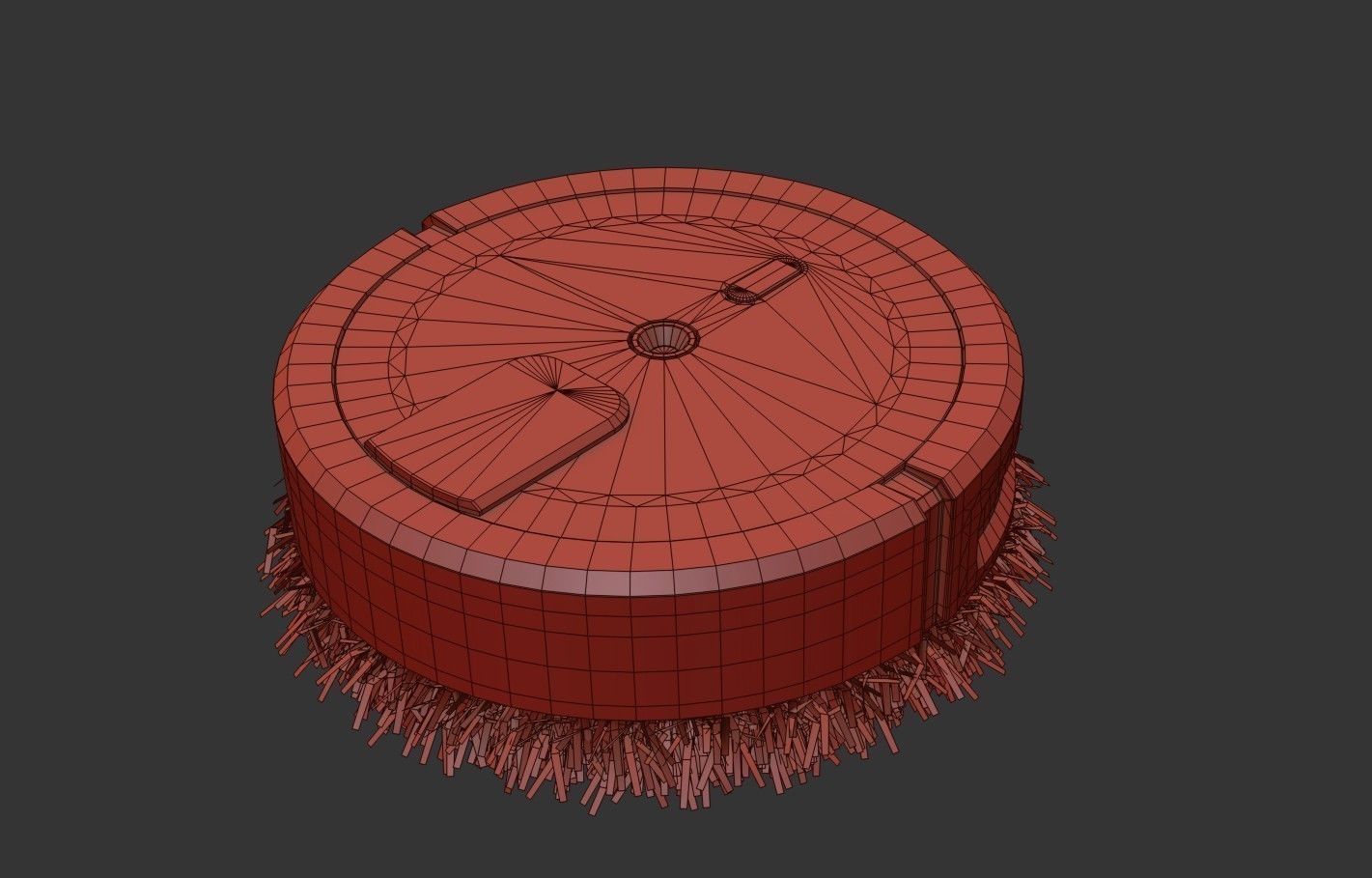 floor Cleaning Robot   Low-poly 3D model_23