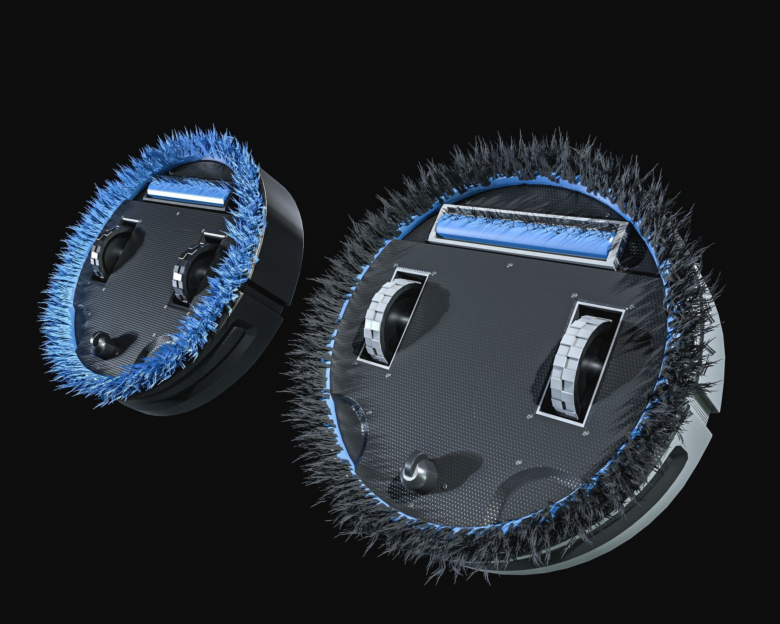 floor Cleaning Robot   Low-poly 3D model_9