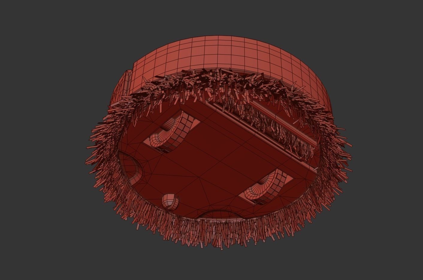 floor Cleaning Robot   Low-poly 3D model_20