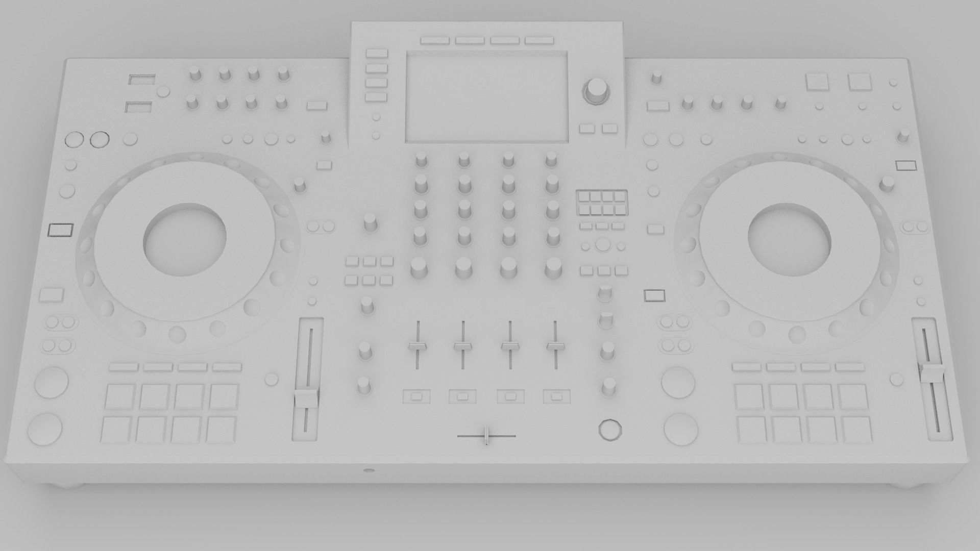 Pioneer DJ XDJ-XZ  Low-poly 3D model_3