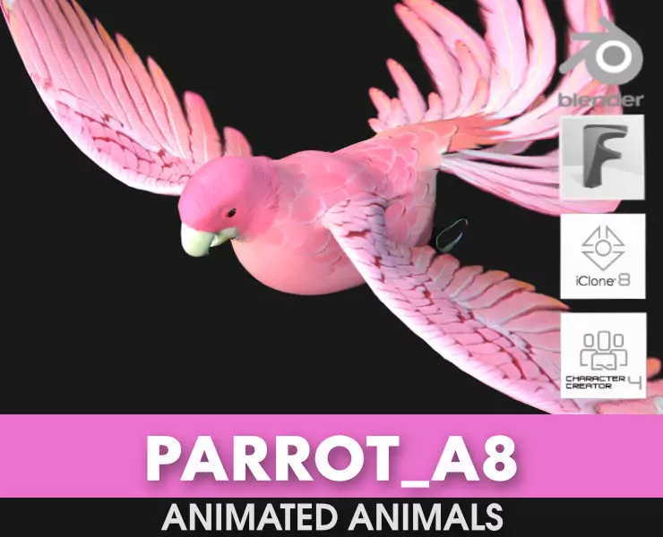 Parrot A8 3D model_0