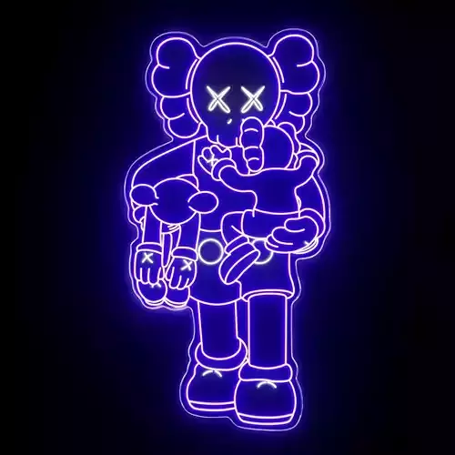 Kaws Neon Sign