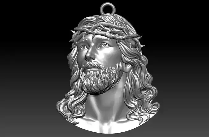 Jesus statue pendant