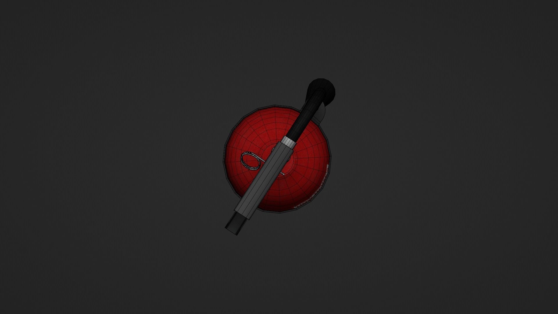 Fire Extinguisher Low-poly 3D model_21