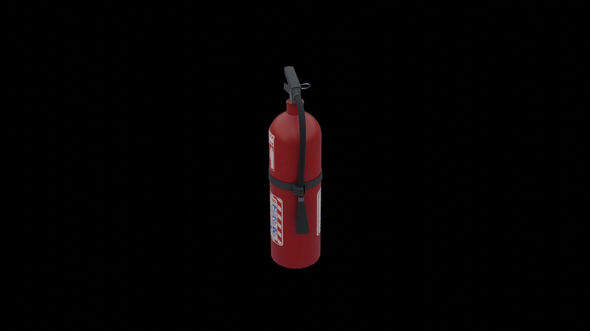 Fire Extinguisher Low-poly 3D model_6