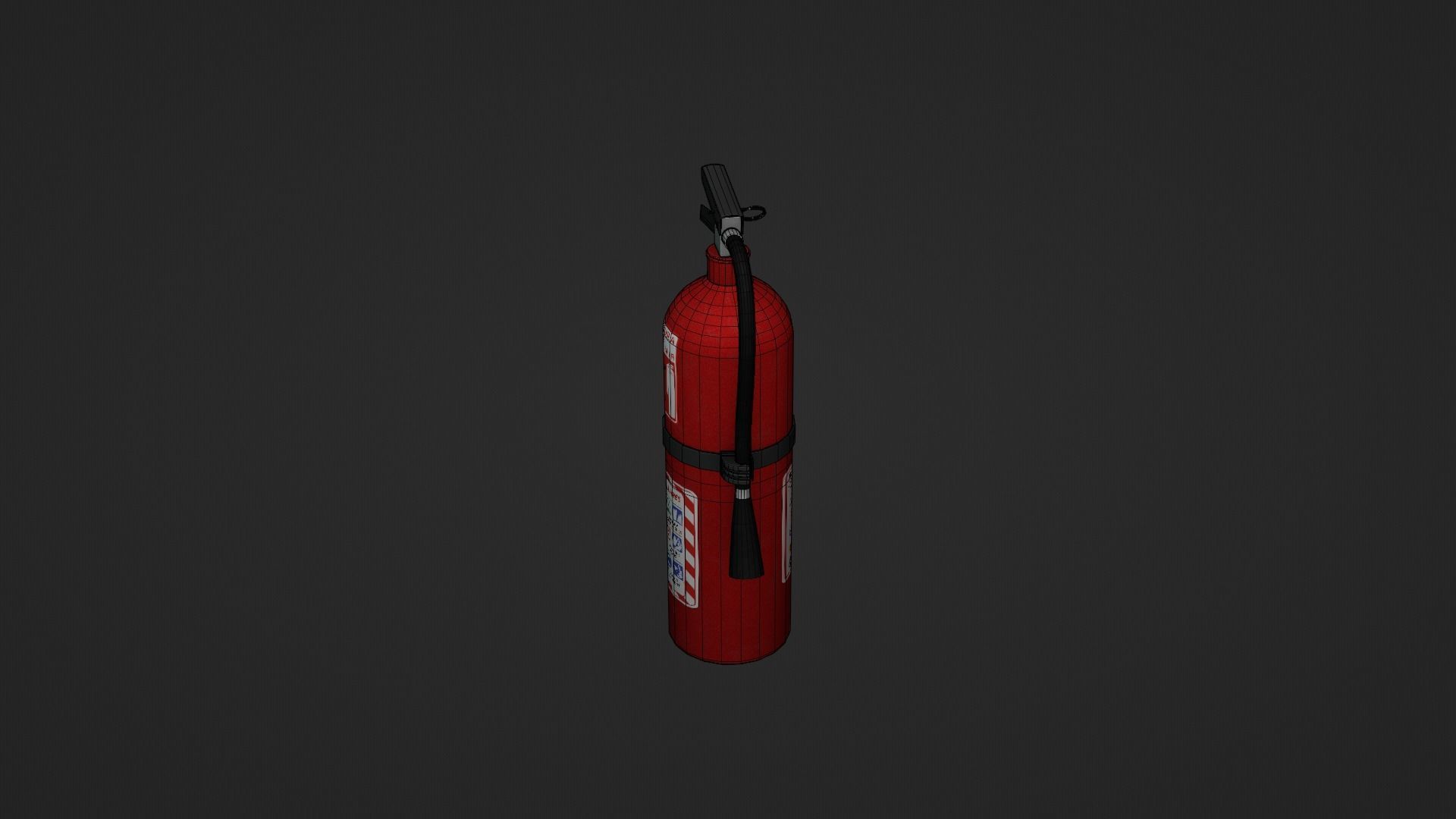 Fire Extinguisher Low-poly 3D model_13