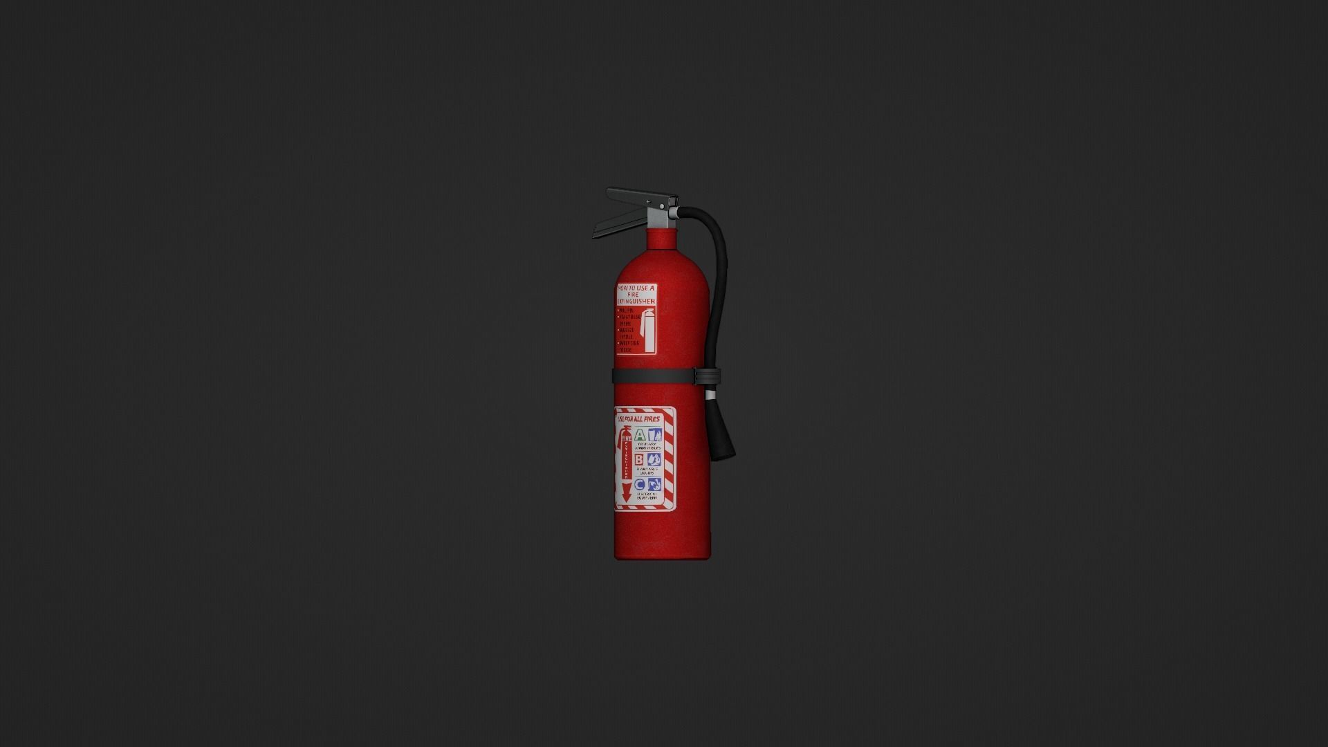 Fire Extinguisher Low-poly 3D model_14