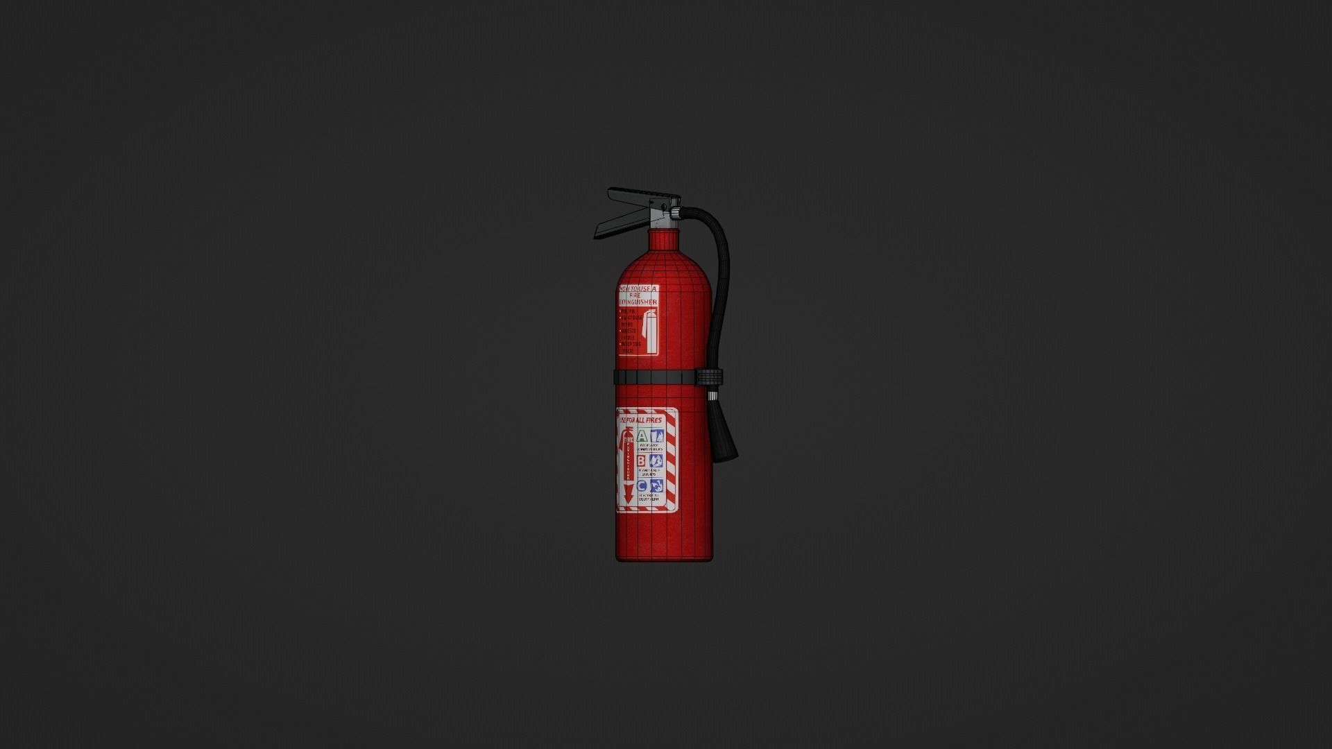 Fire Extinguisher Low-poly 3D model_15