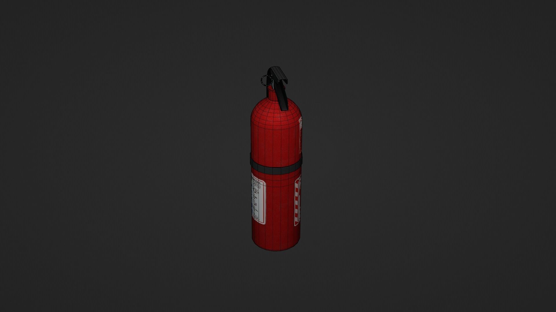 Fire Extinguisher Low-poly 3D model_9
