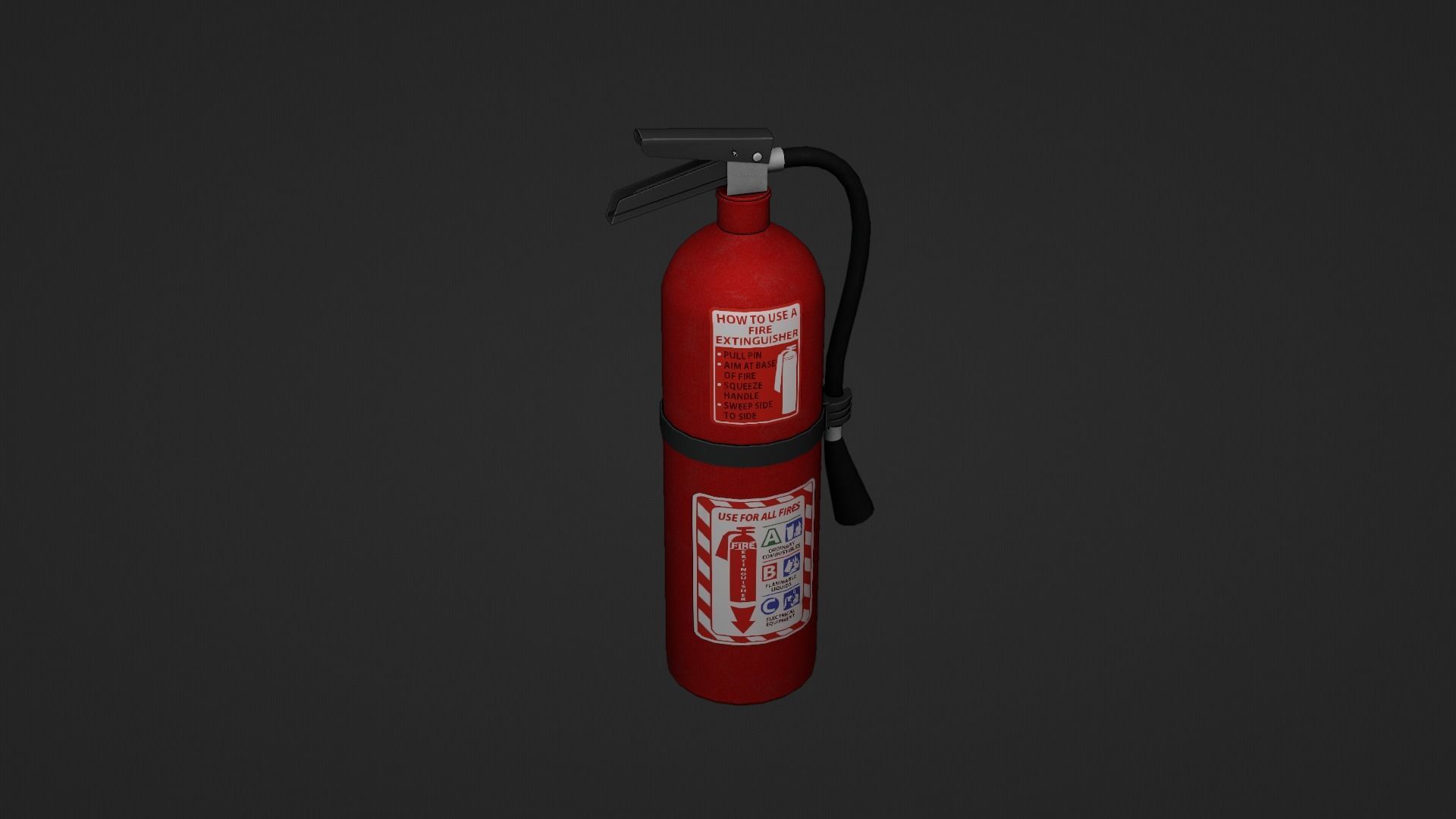 Fire Extinguisher Low-poly 3D model_16