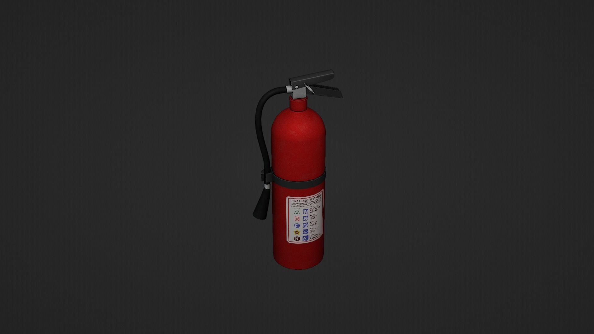 Fire Extinguisher Low-poly 3D model_10