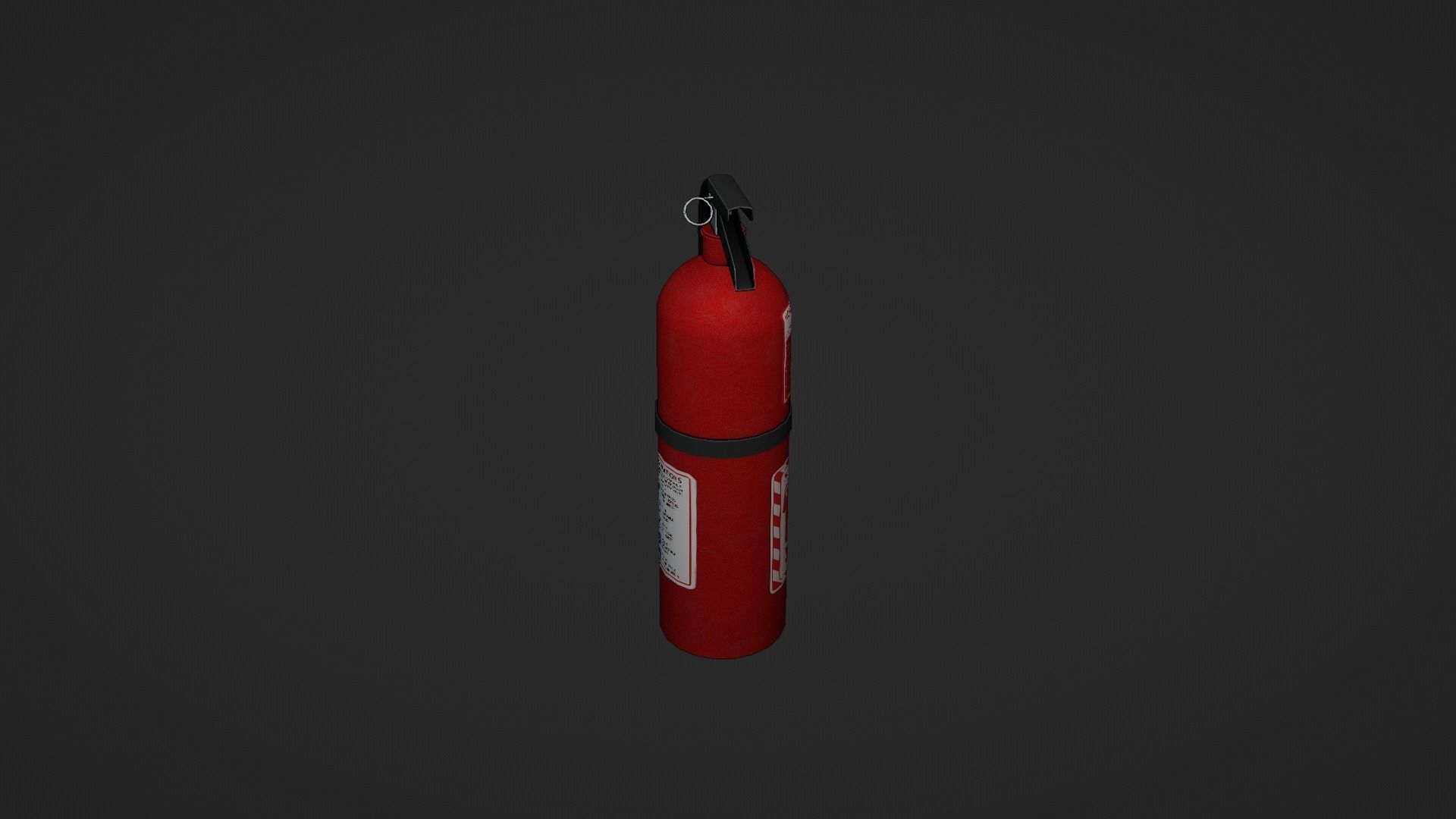 Fire Extinguisher Low-poly 3D model_8
