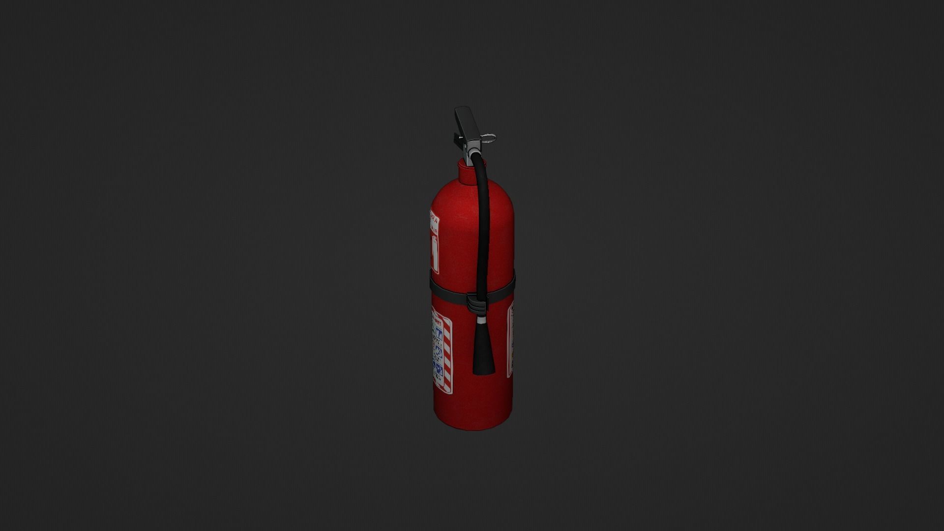 Fire Extinguisher Low-poly 3D model_12