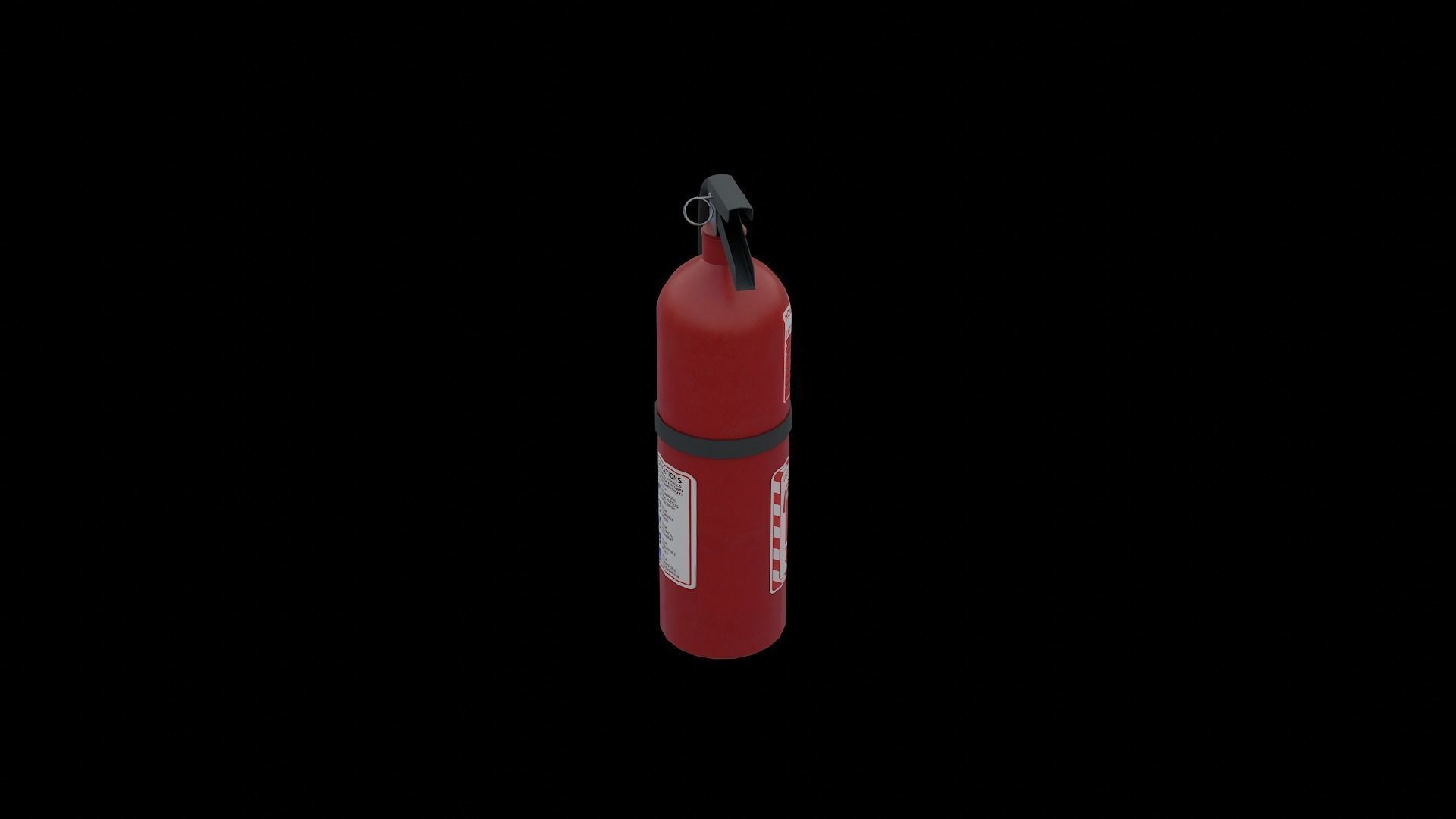 Fire Extinguisher Low-poly 3D model_4