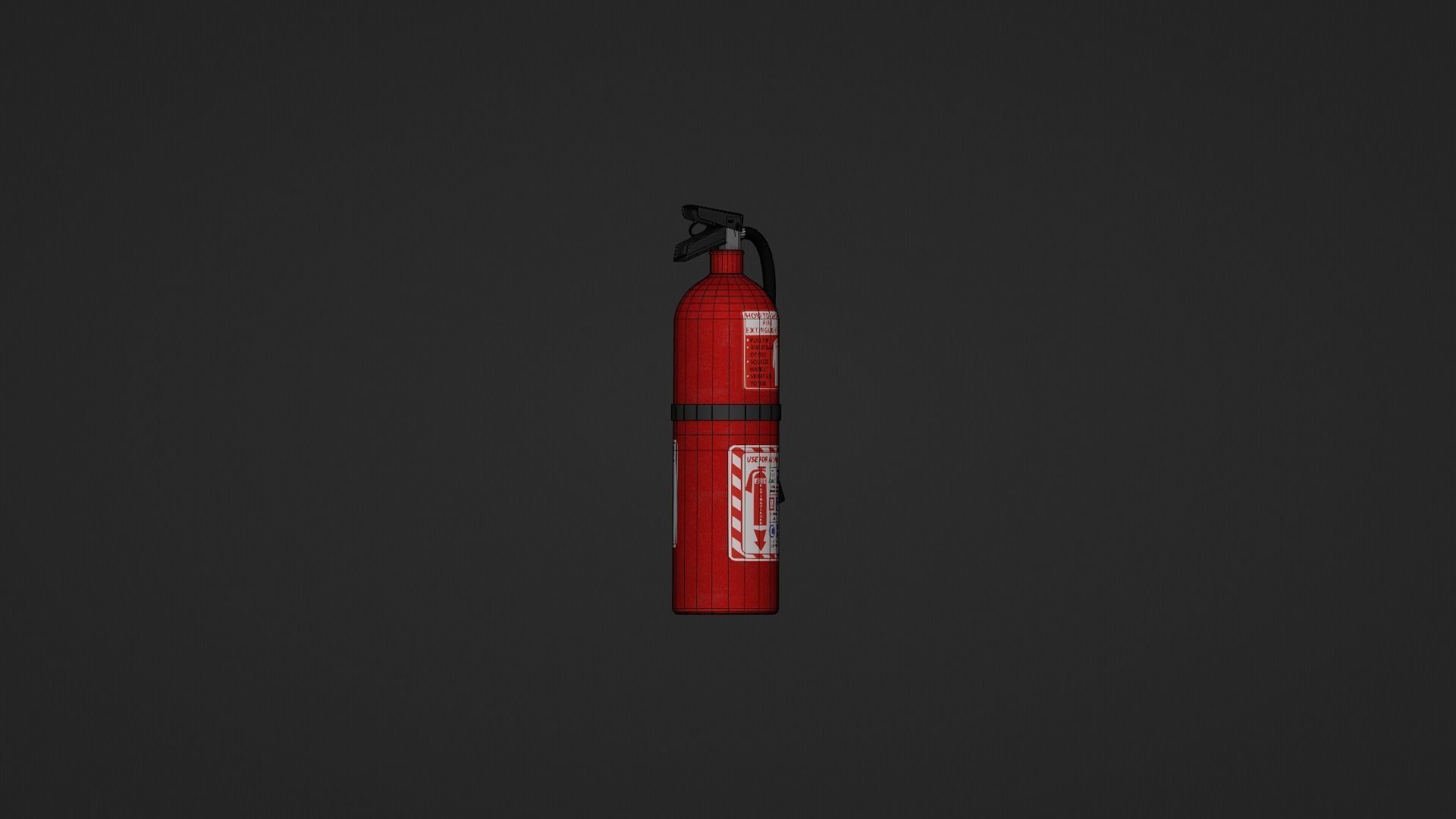 Fire Extinguisher Low-poly 3D model_19