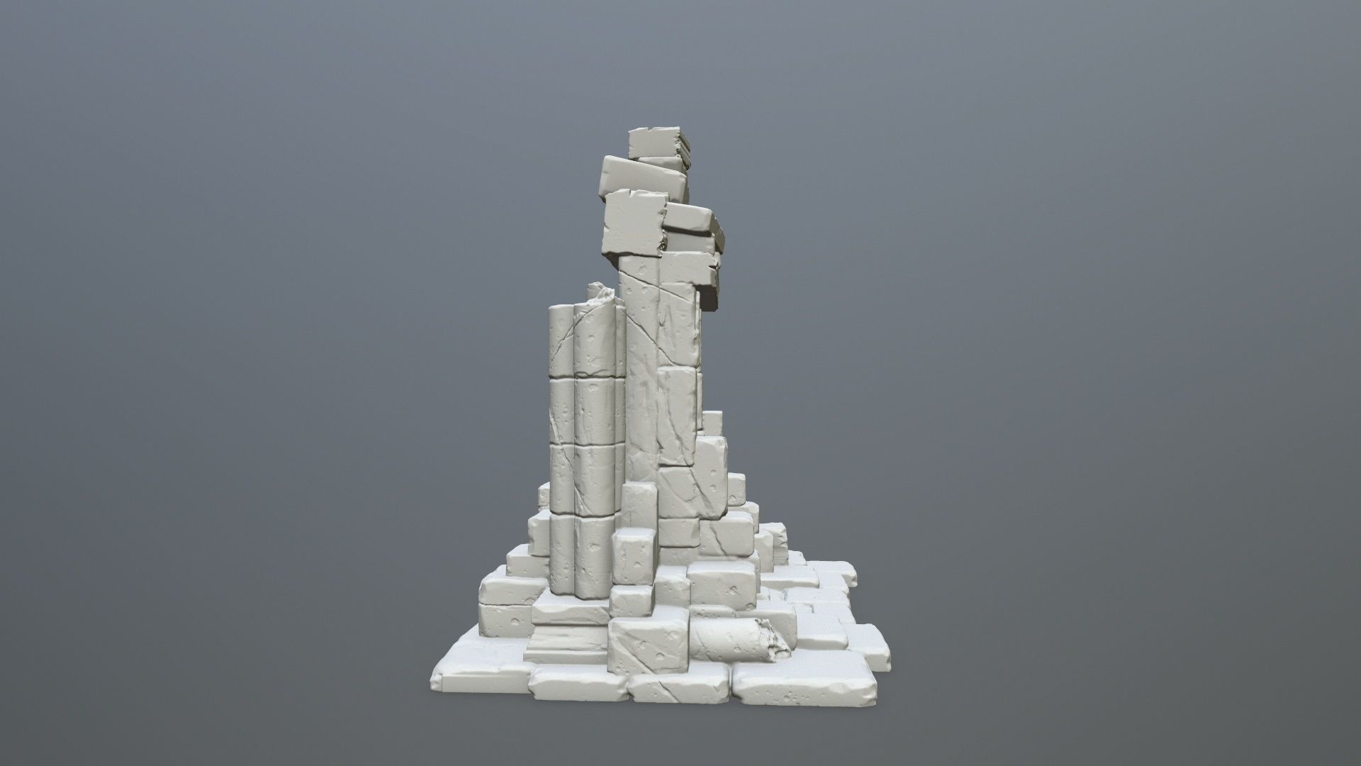 Ruin Gate STL   3D print model_6
