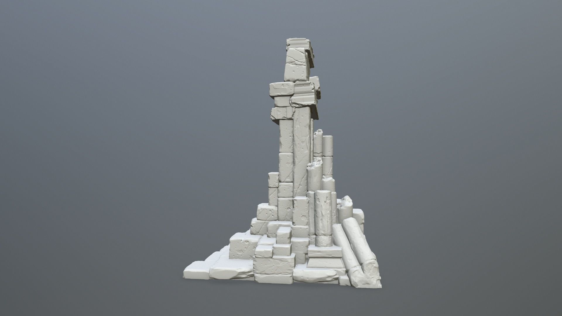 Ruin Gate STL   3D print model_2