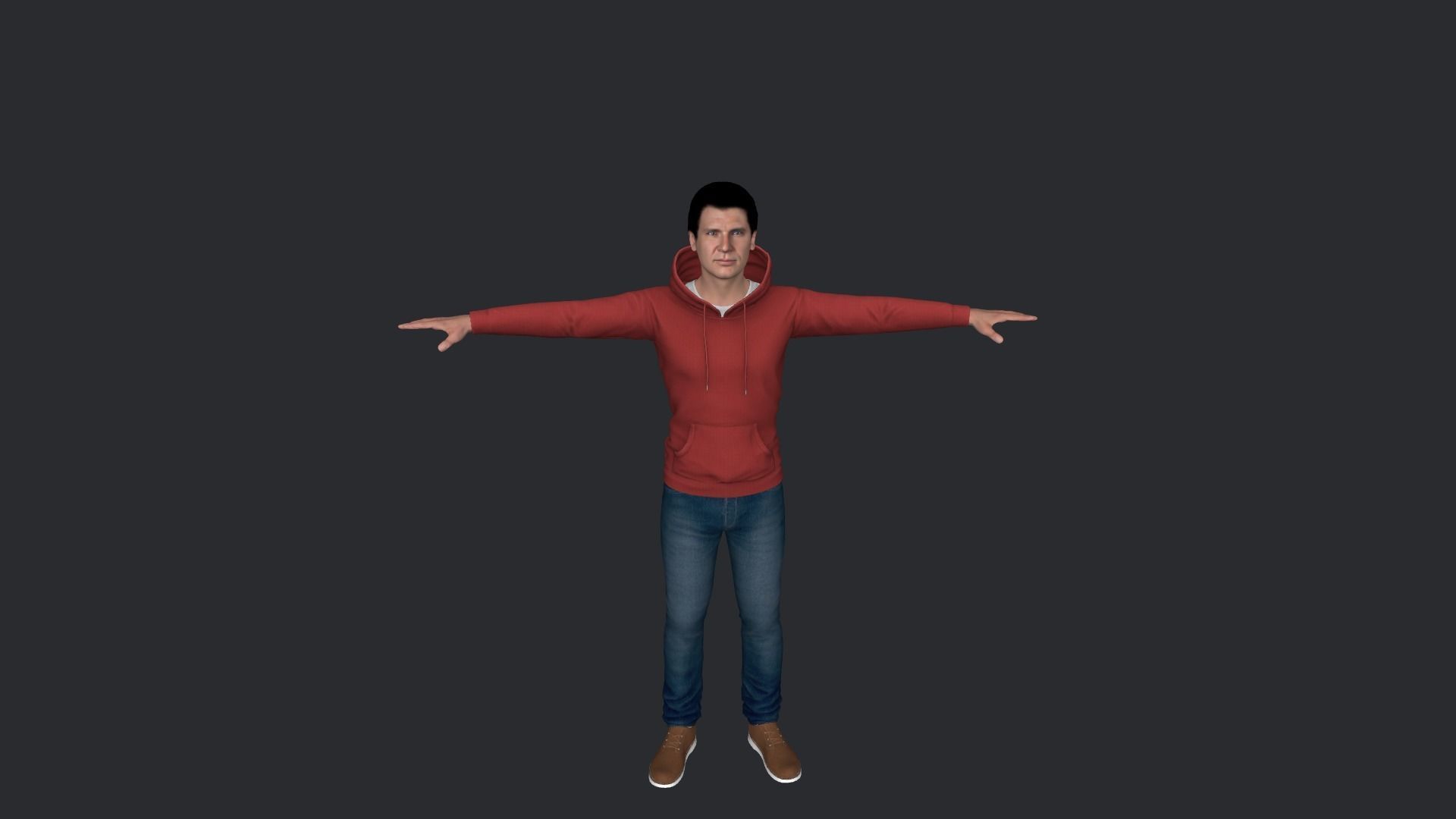 Harrison Ford  Hyper Realistic Full Body Rigged Character 3D model_13