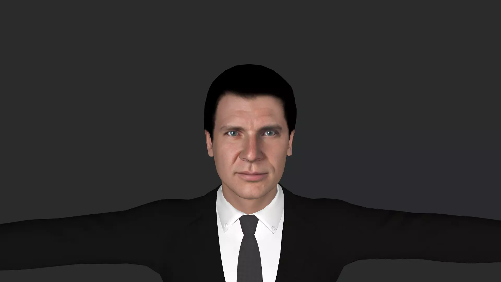 Harrison Ford  Hyper Realistic Full Body Rigged Character 3D model_0