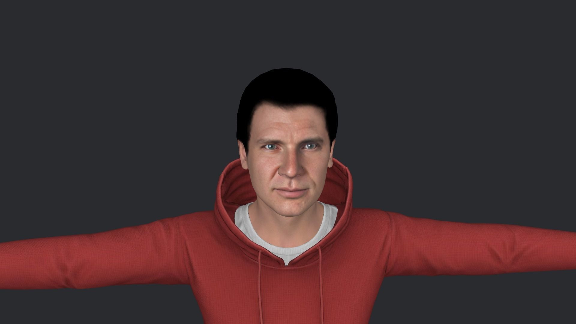 Harrison Ford  Hyper Realistic Full Body Rigged Character 3D model_10