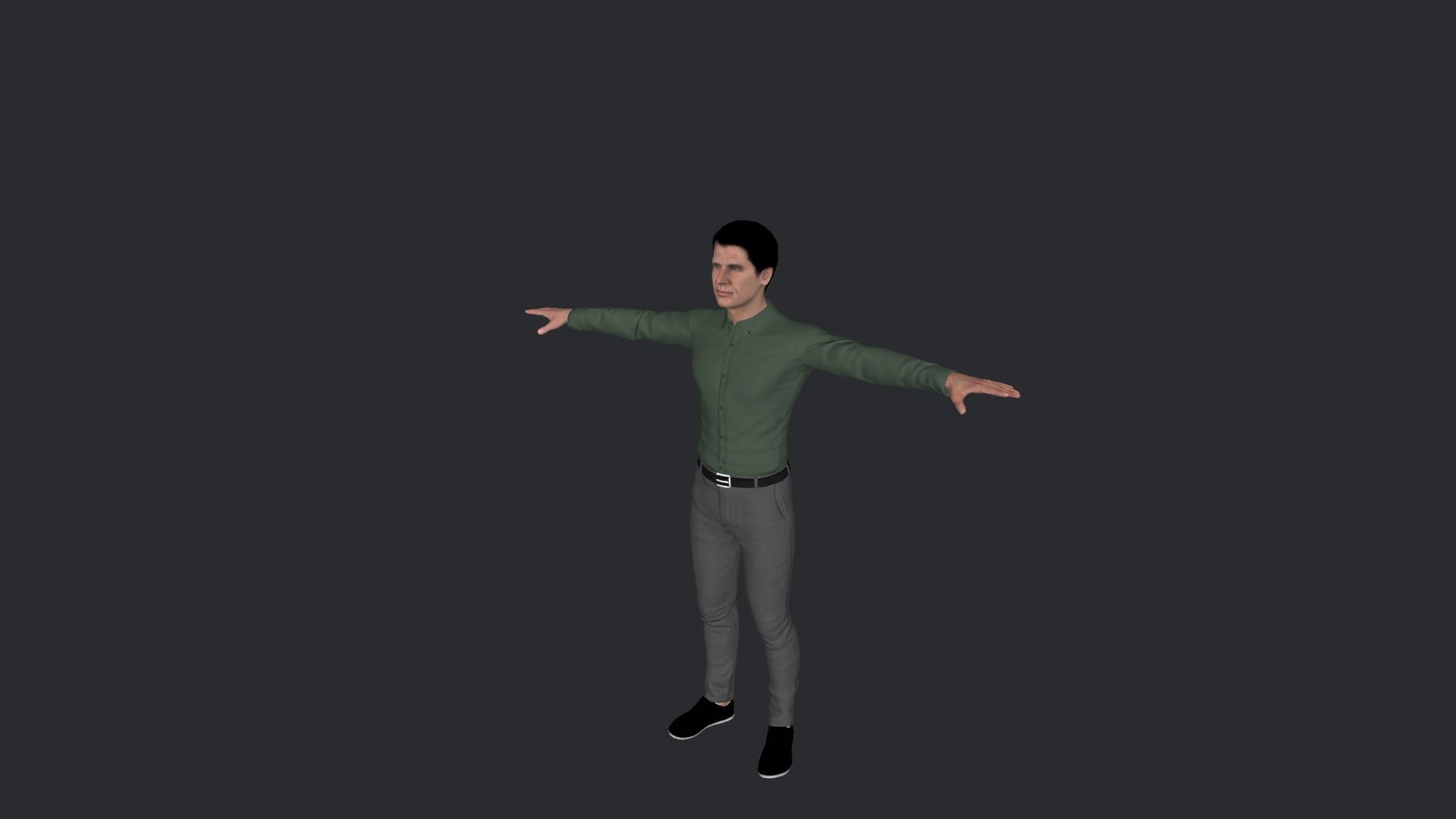 Harrison Ford  Hyper Realistic Full Body Rigged Character 3D model_3