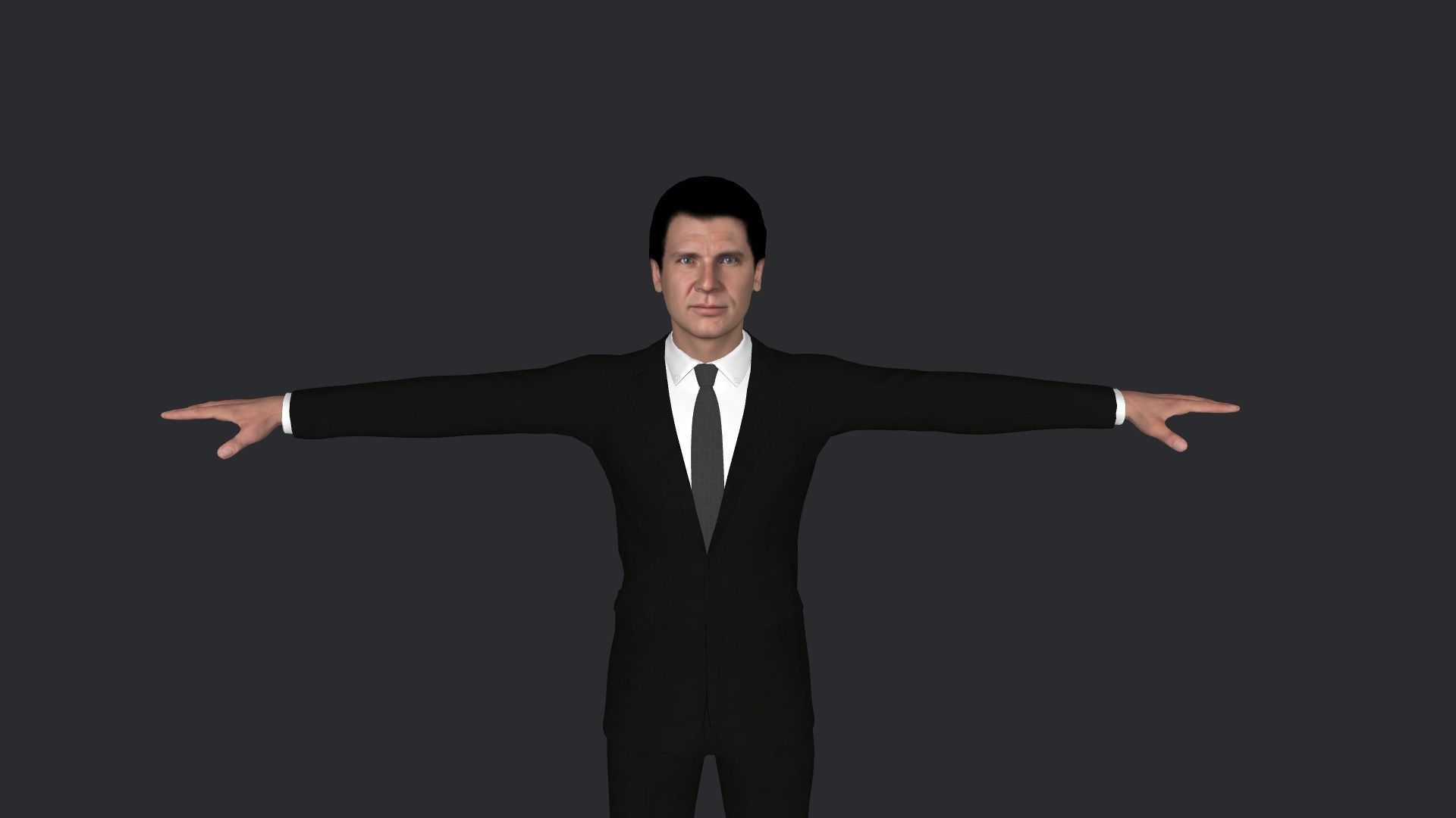 Harrison Ford  Hyper Realistic Full Body Rigged Character 3D model_1