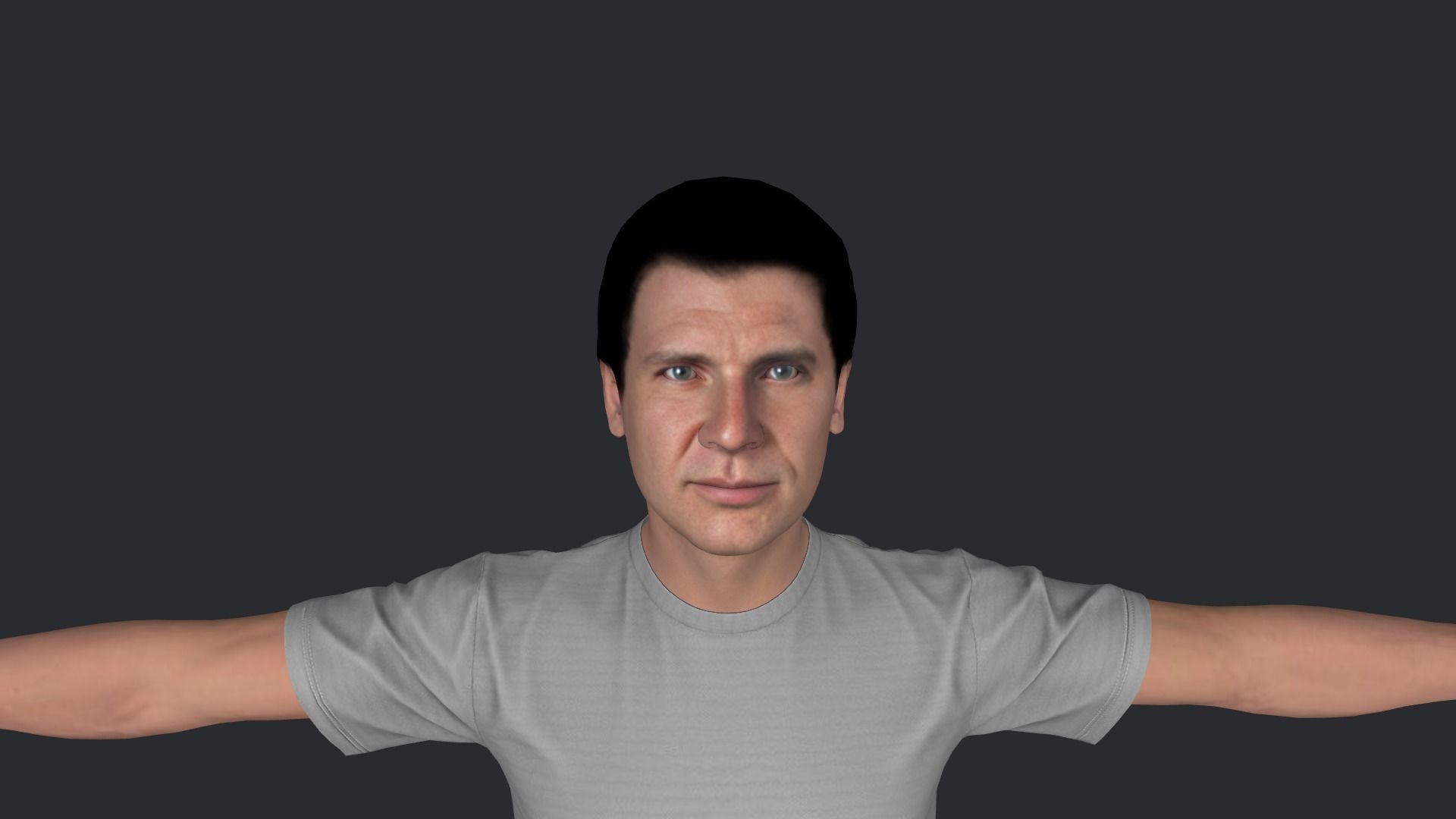 Harrison Ford  Hyper Realistic Full Body Rigged Character 3D model_16