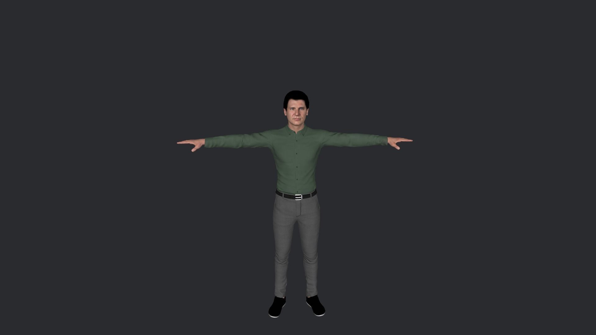 Harrison Ford  Hyper Realistic Full Body Rigged Character 3D model_2