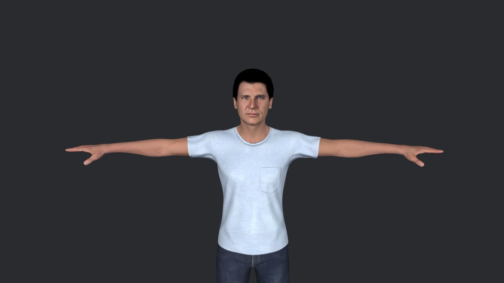 Harrison Ford  Hyper Realistic Full Body Rigged Character 3D model_6