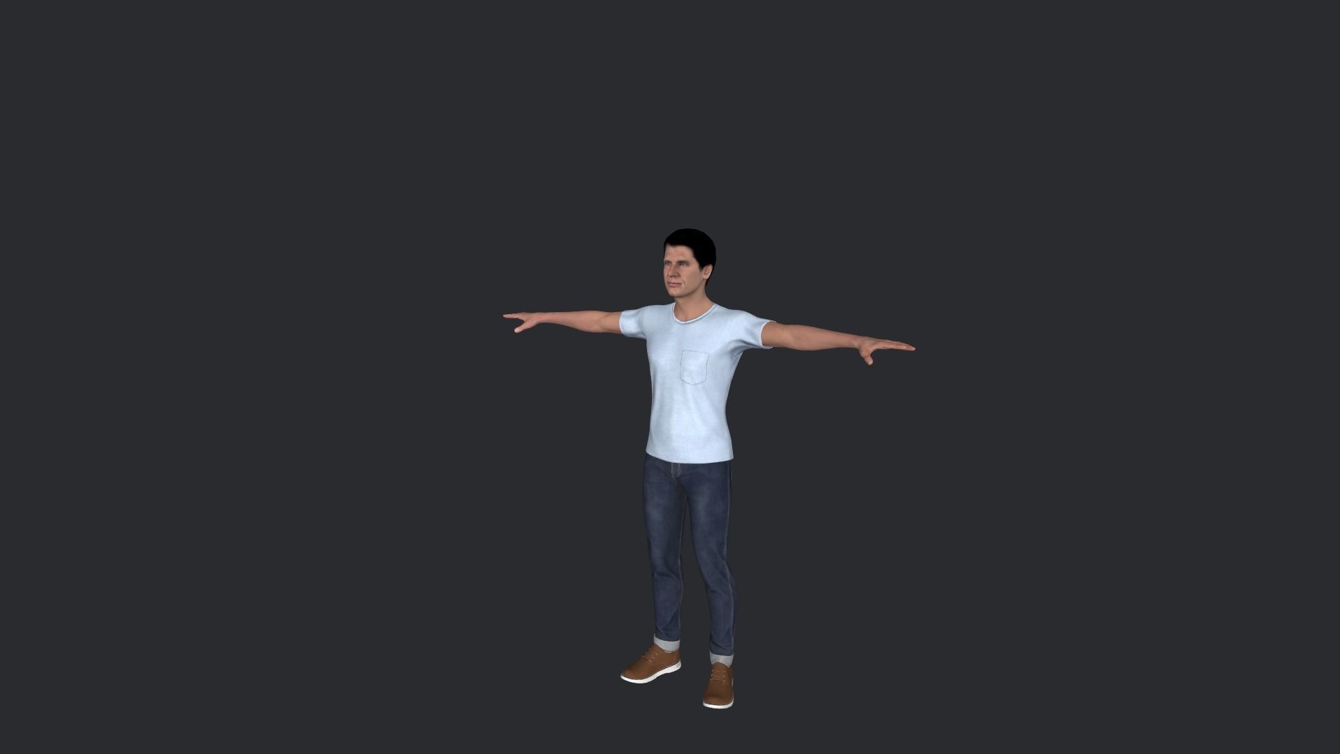 Harrison Ford  Hyper Realistic Full Body Rigged Character 3D model_8