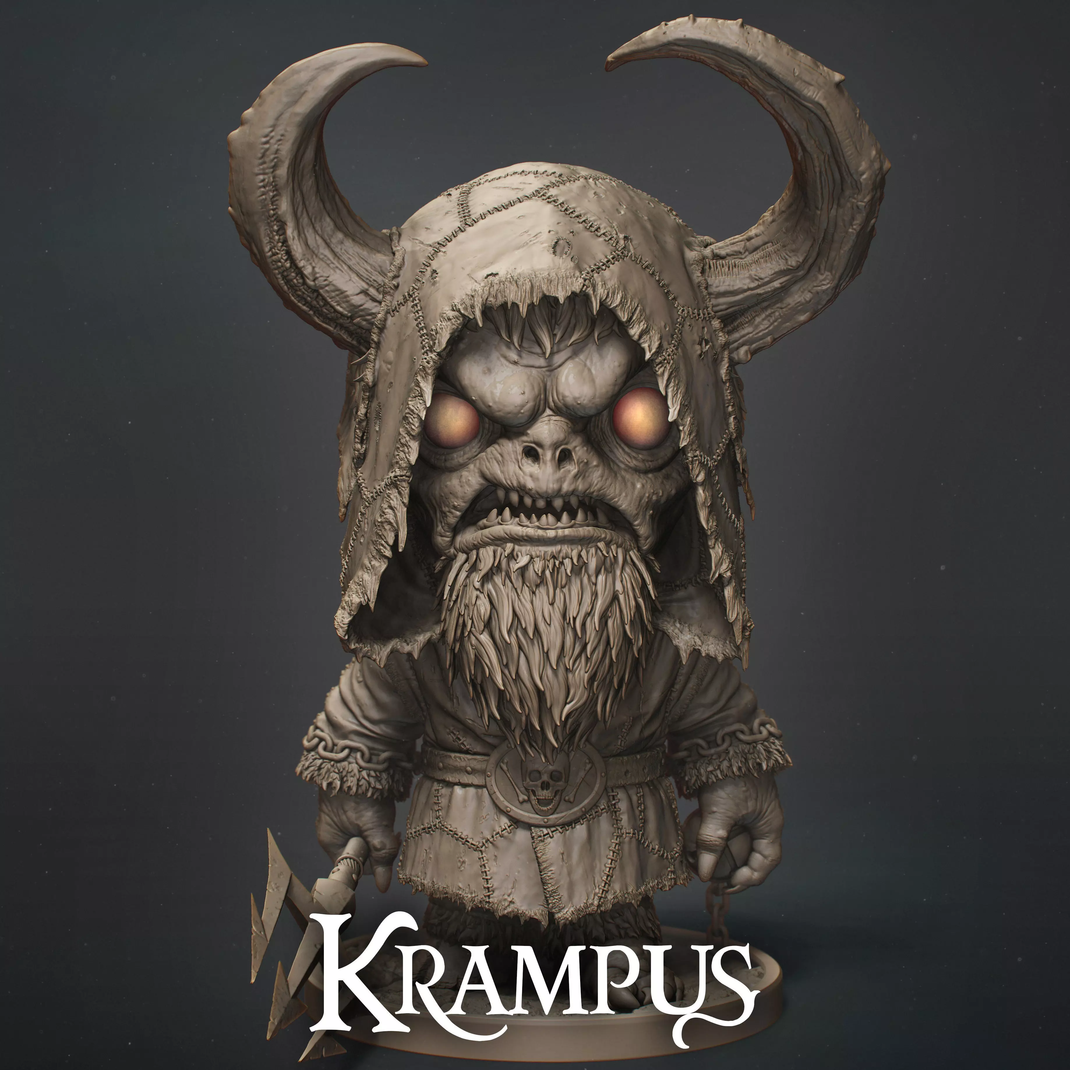  Krampus - a Christmas horror  3D print model_0
