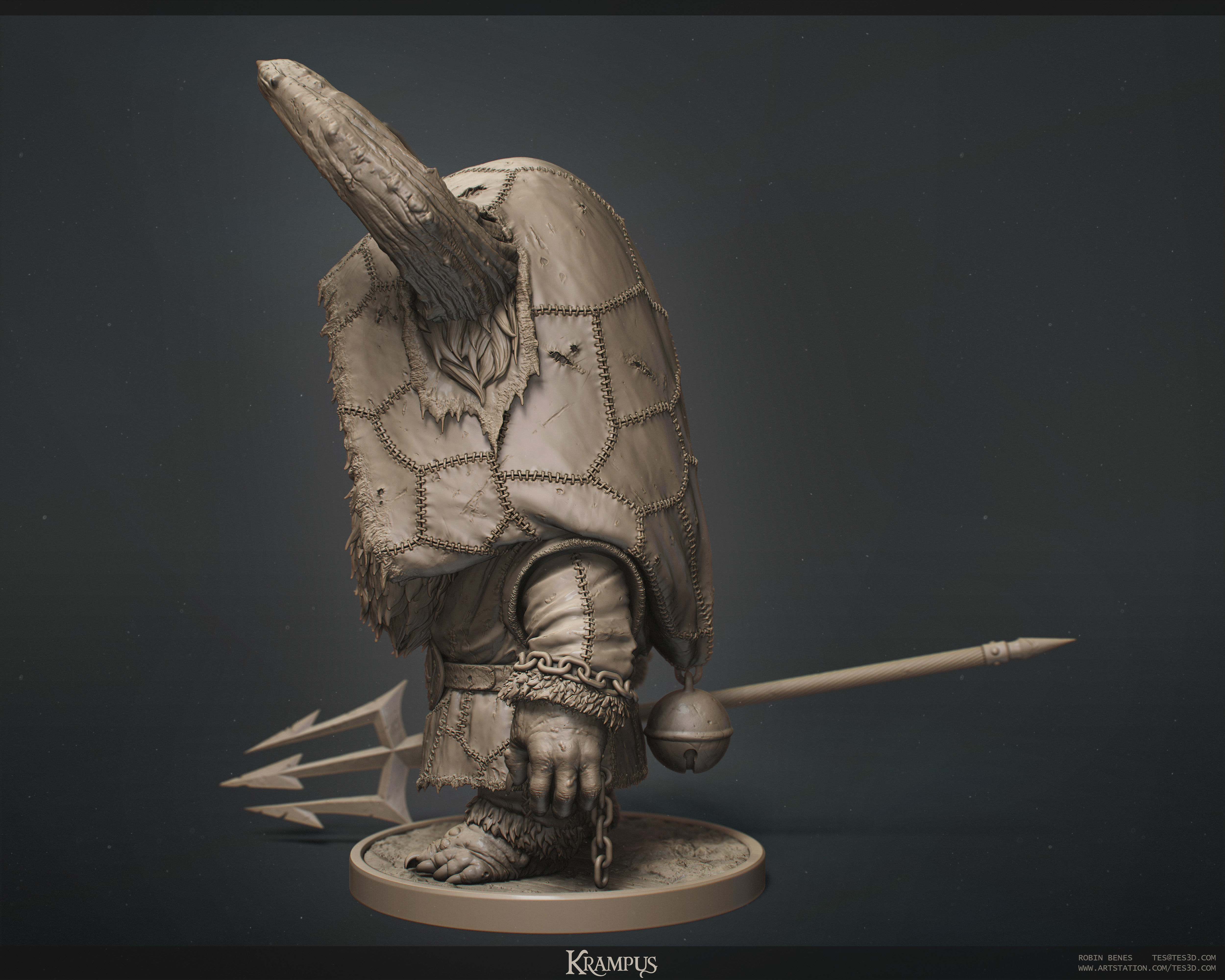  Krampus - a Christmas horror  3D print model_7