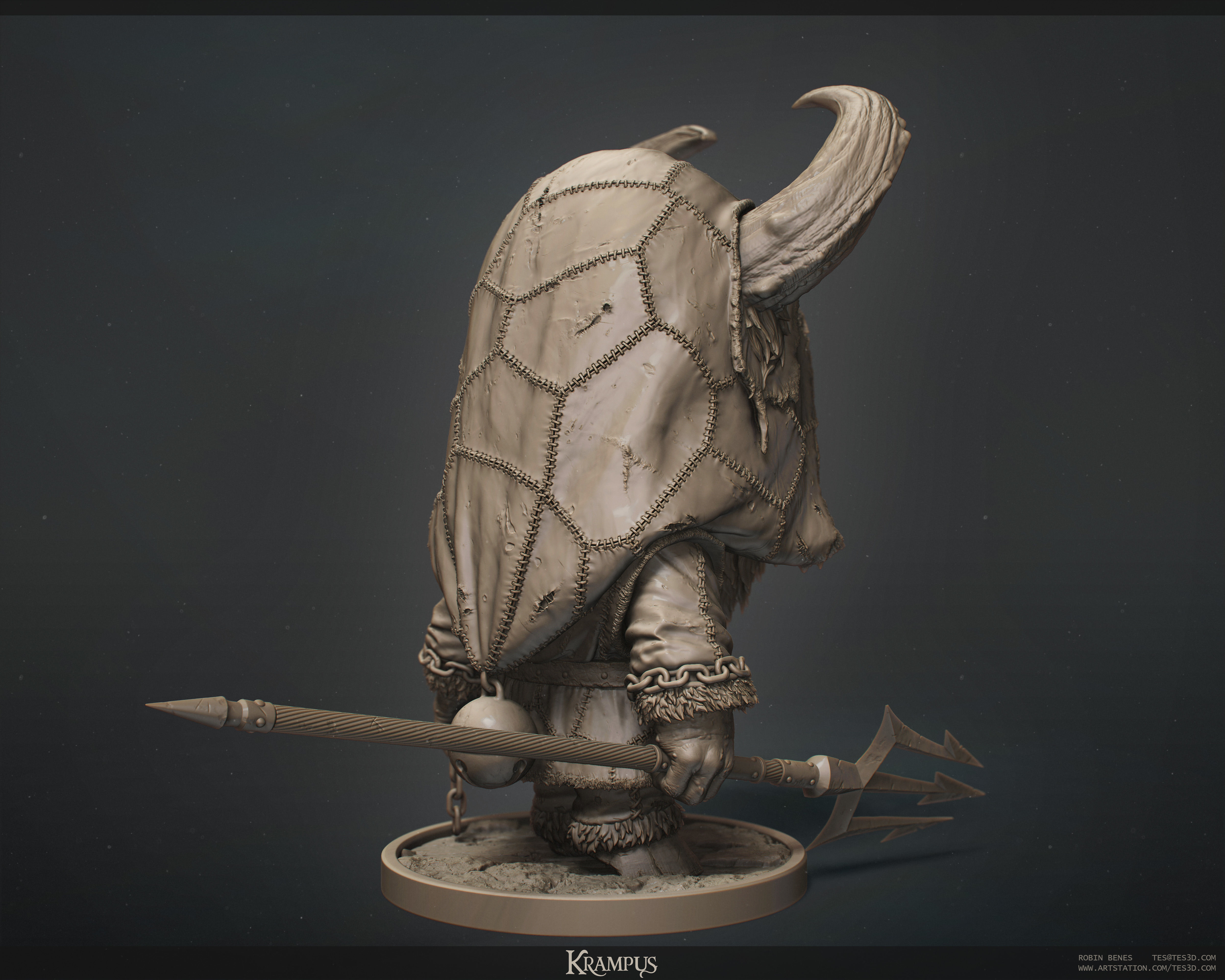  Krampus - a Christmas horror  3D print model_4