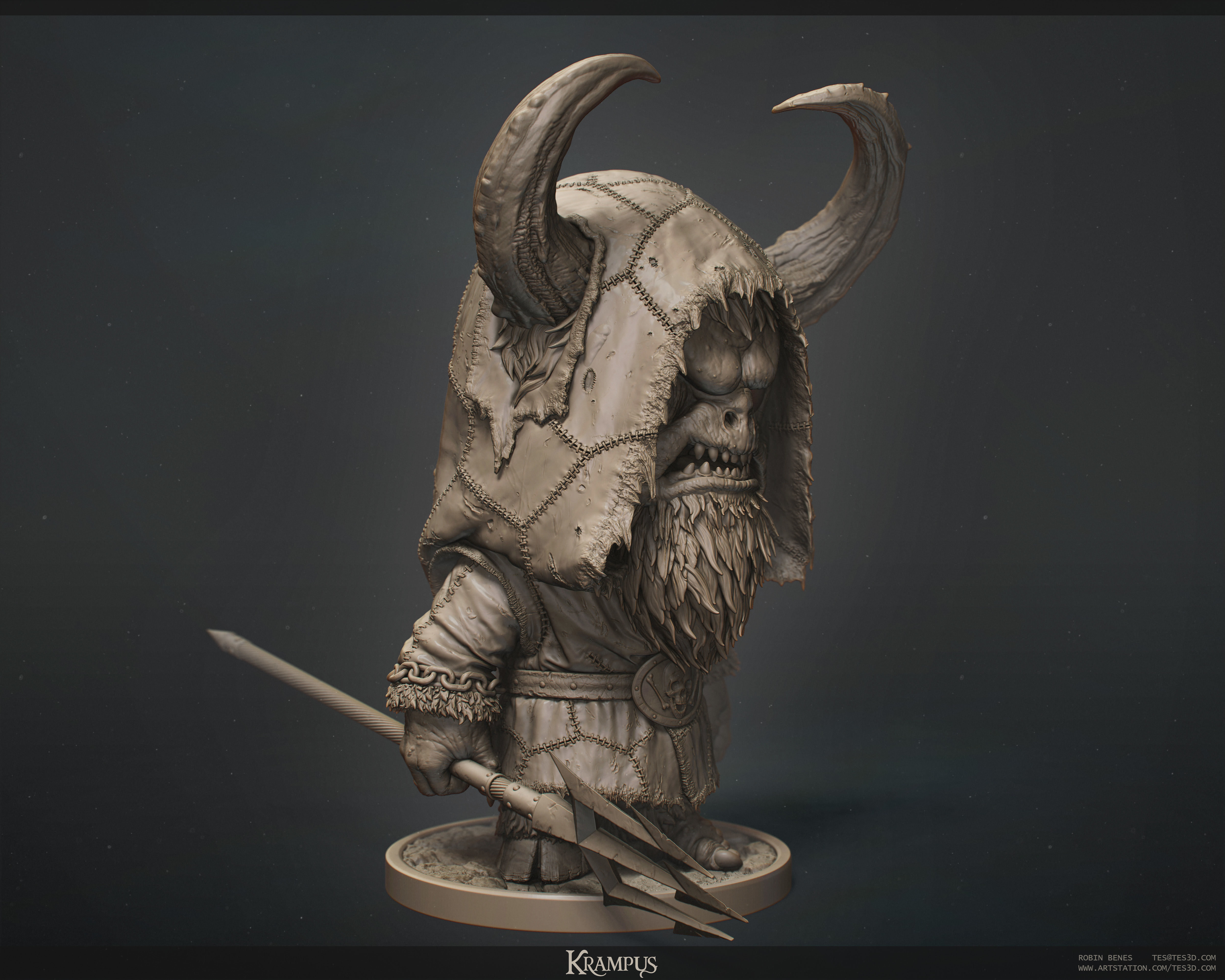  Krampus - a Christmas horror  3D print model_2