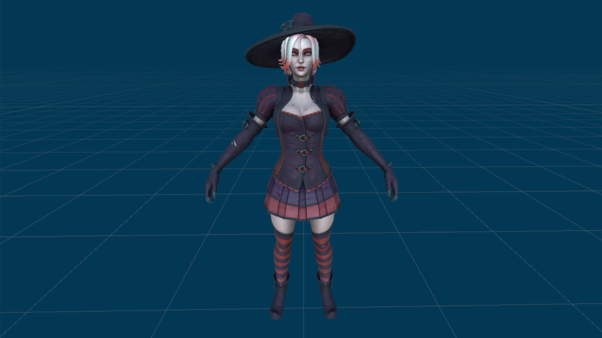Witch Low-poly 3D model_21