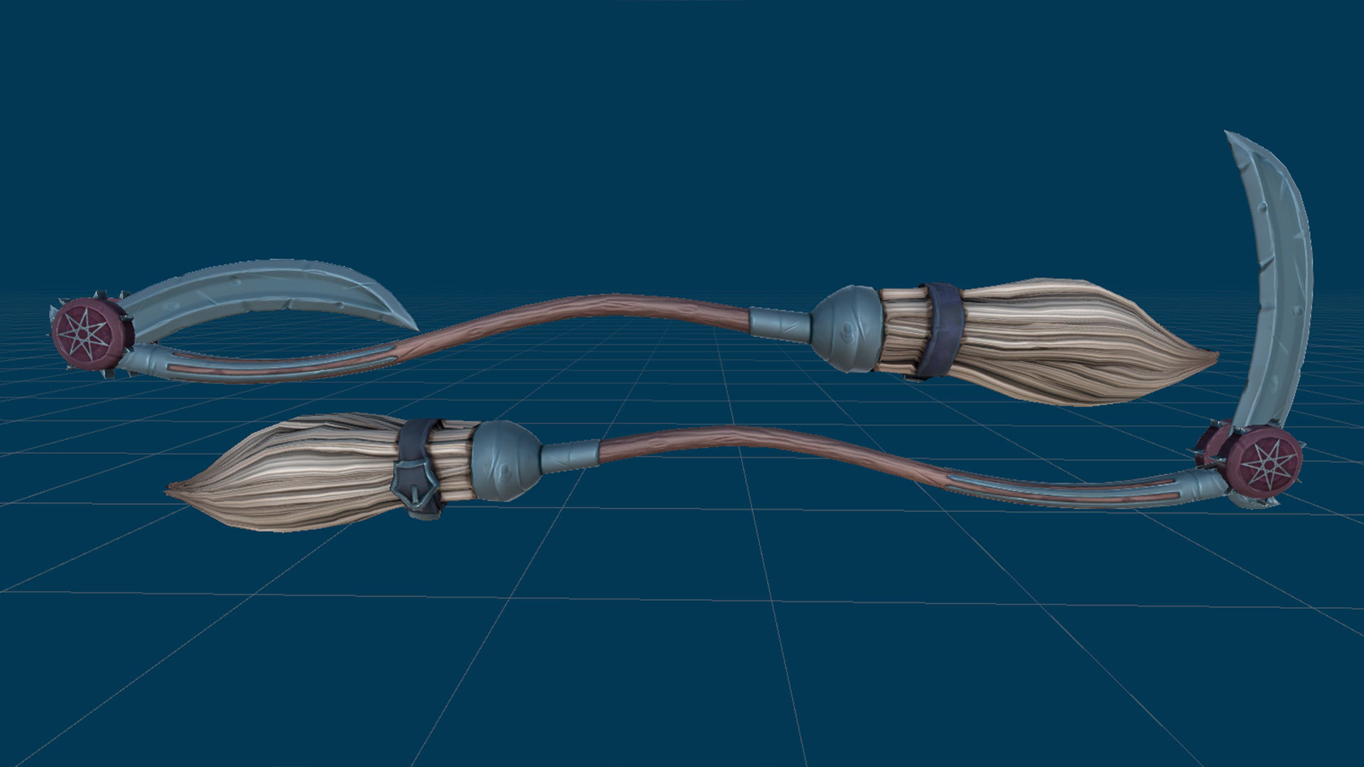 Witch Low-poly 3D model_27